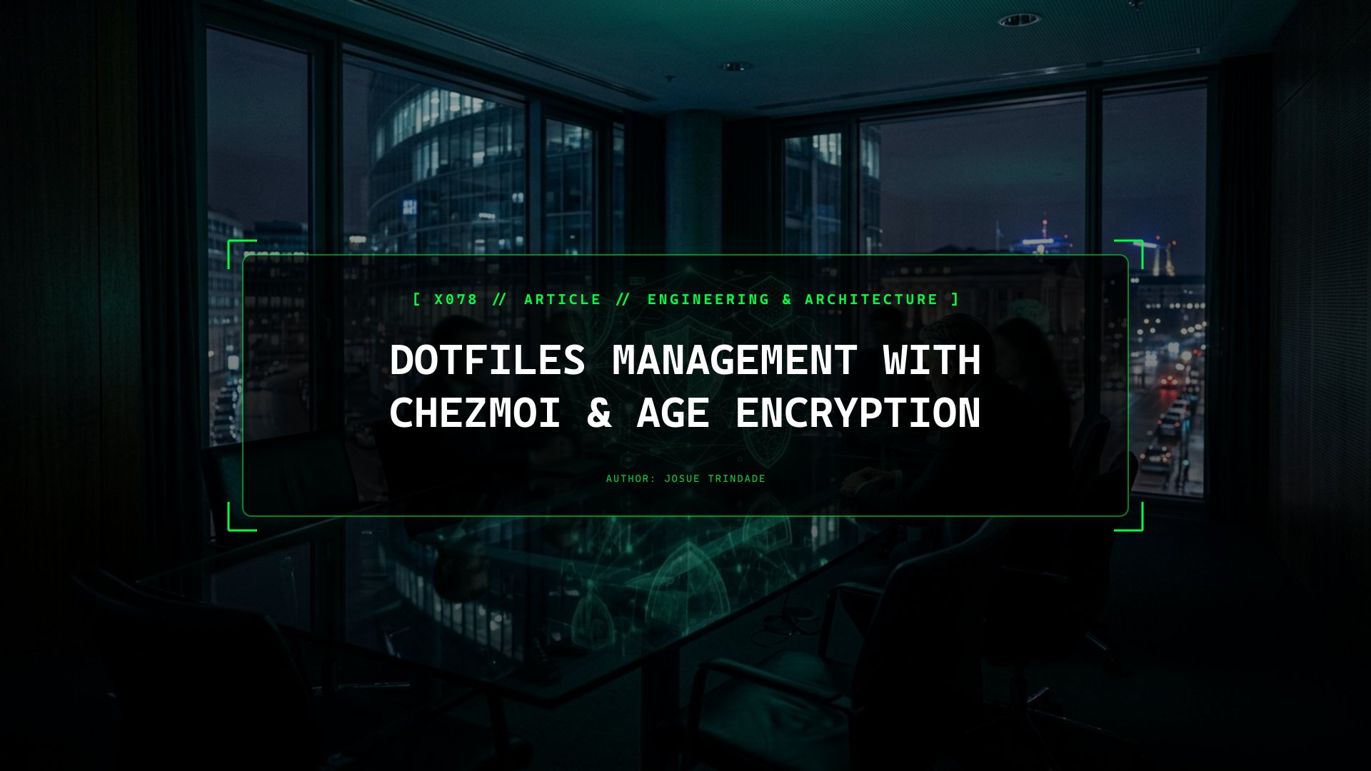 Reproducible Developer Workstations and Server Configs with chezmoi Templates and age Encryption