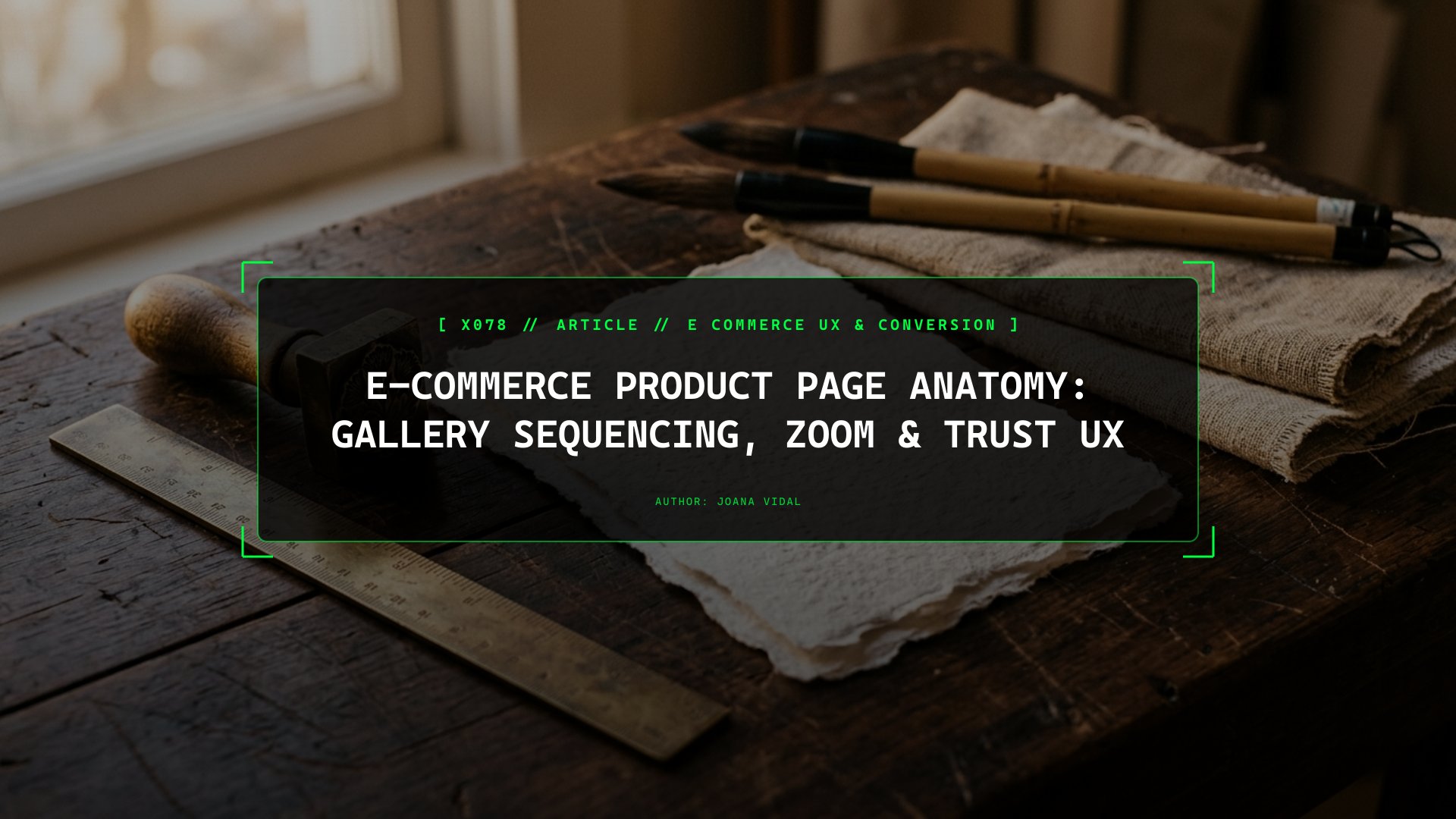 E-Commerce Product Page Anatomy: Gallery Sequencing, Zoom & Trust UX