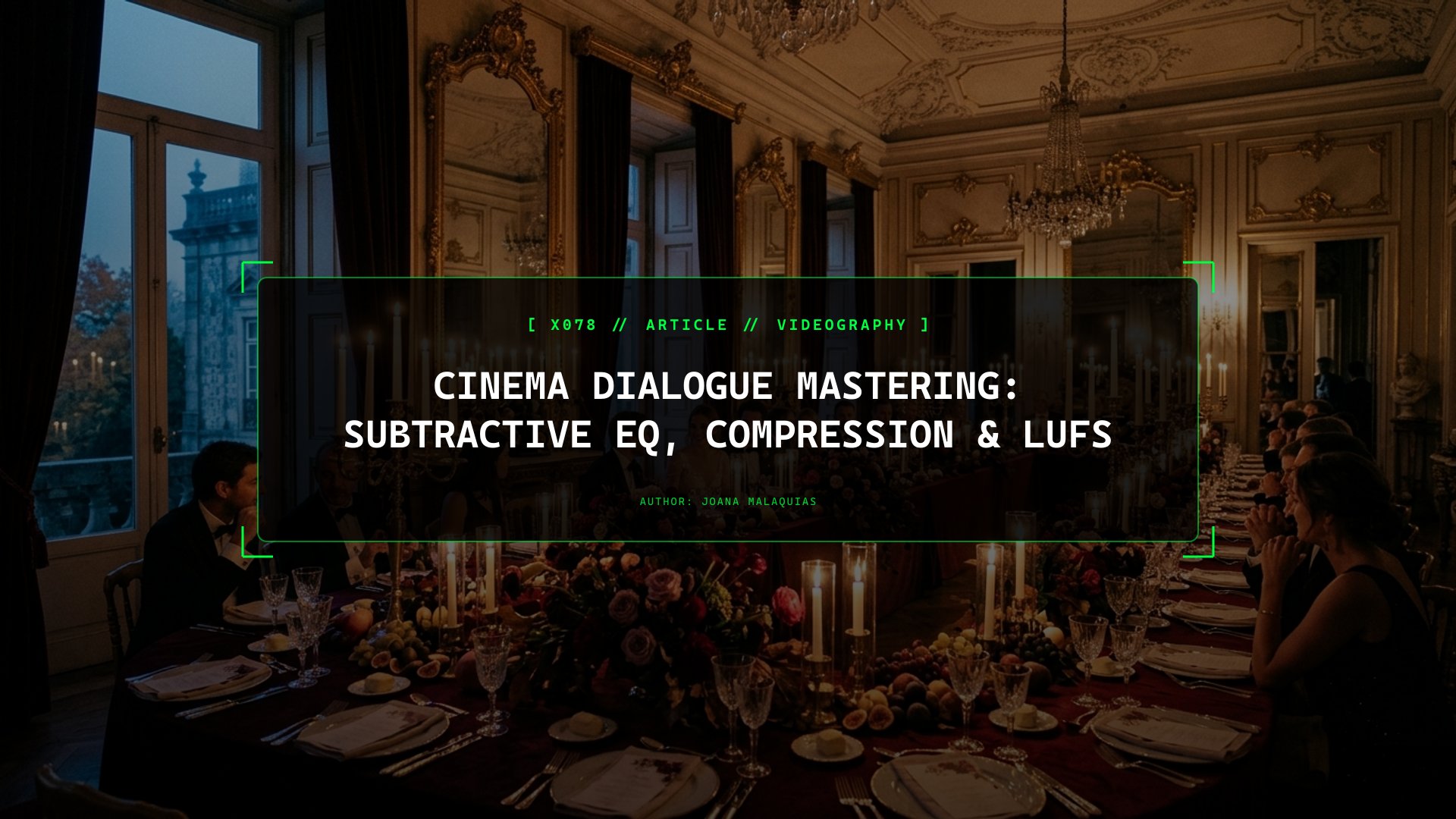 Cinema Dialogue Mastering: Subtractive EQ, Compression & LUFS