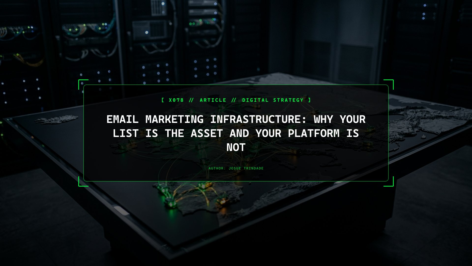 Email Marketing Infrastructure: Why Your List Is the Asset and Your Platform Is Not