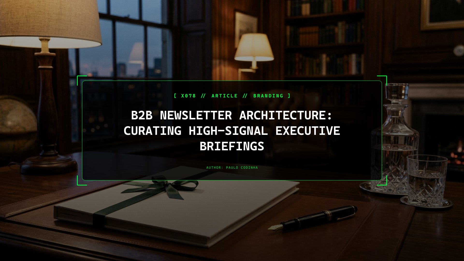 Designing a B2B Newsletter Executives Read: Signal-to-Noise Ratio and Visual Scannability