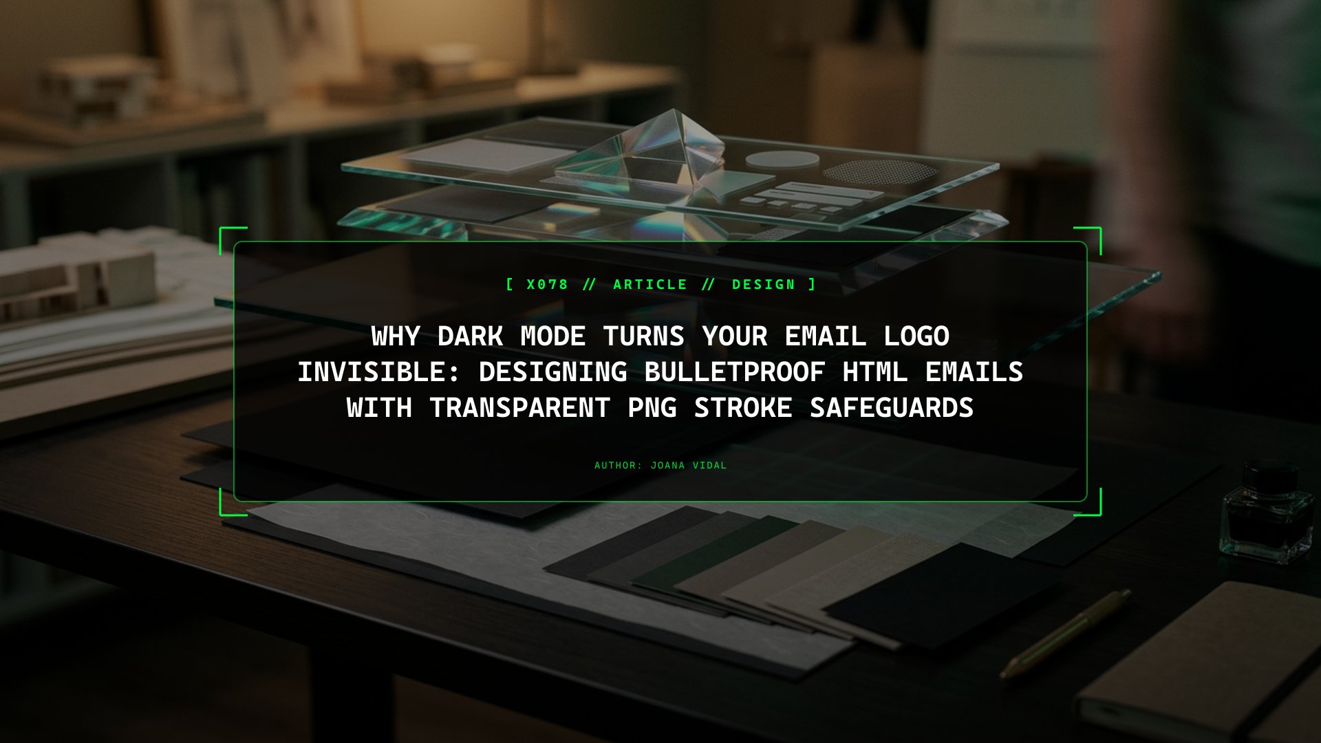 Why Dark Mode Turns Your Email Logo Invisible: Designing Bulletproof HTML Emails With Transparent PNG Stroke Safeguards