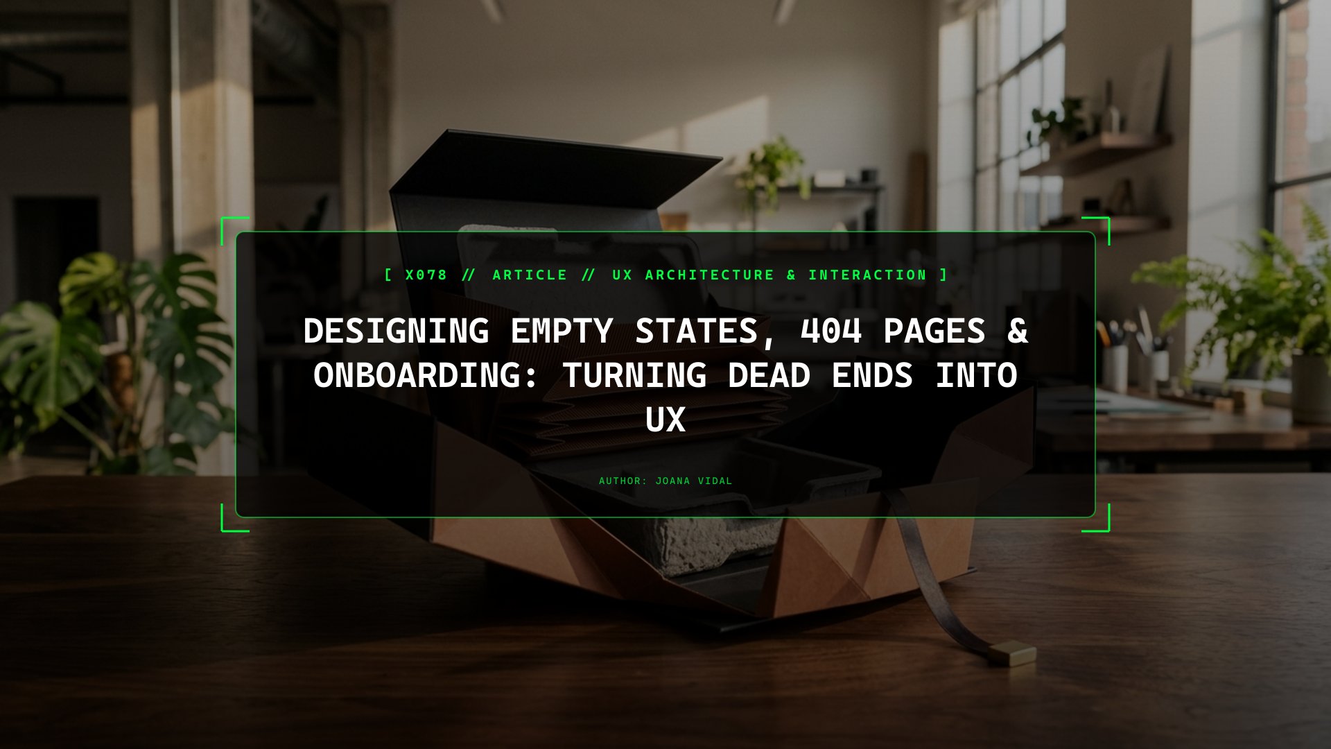 Designing Empty States, 404 Pages & Onboarding: Turning Dead Ends into UX