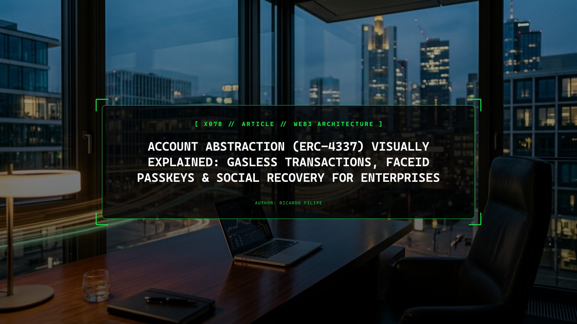 Account Abstraction (ERC-4337) Visually Explained: Gasless Transactions, FaceID Passkeys & Social Recovery for Enterprises