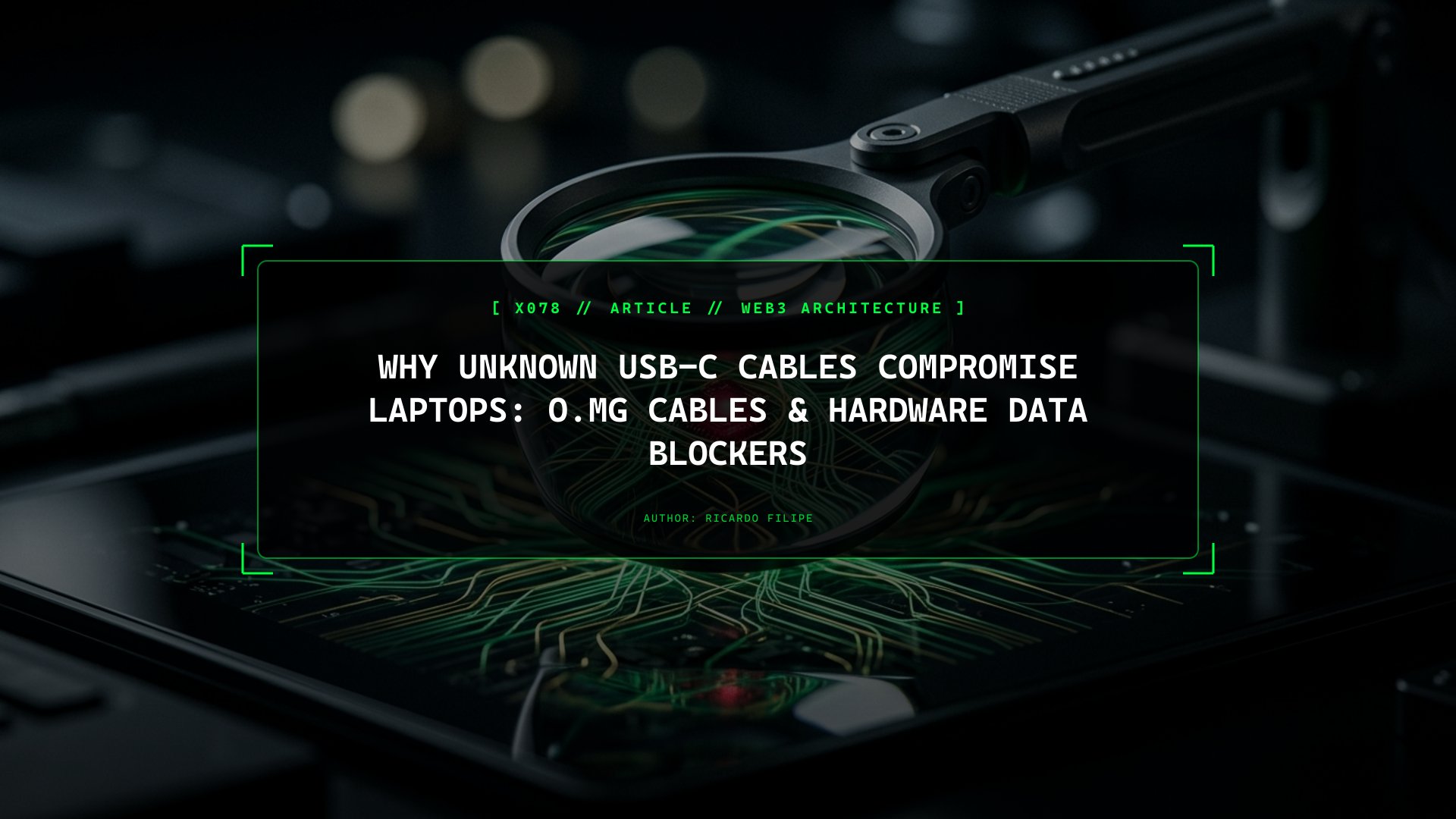 Why Unknown USB-C Cables Compromise Laptops: O.MG Cables & Hardware Hygiene
