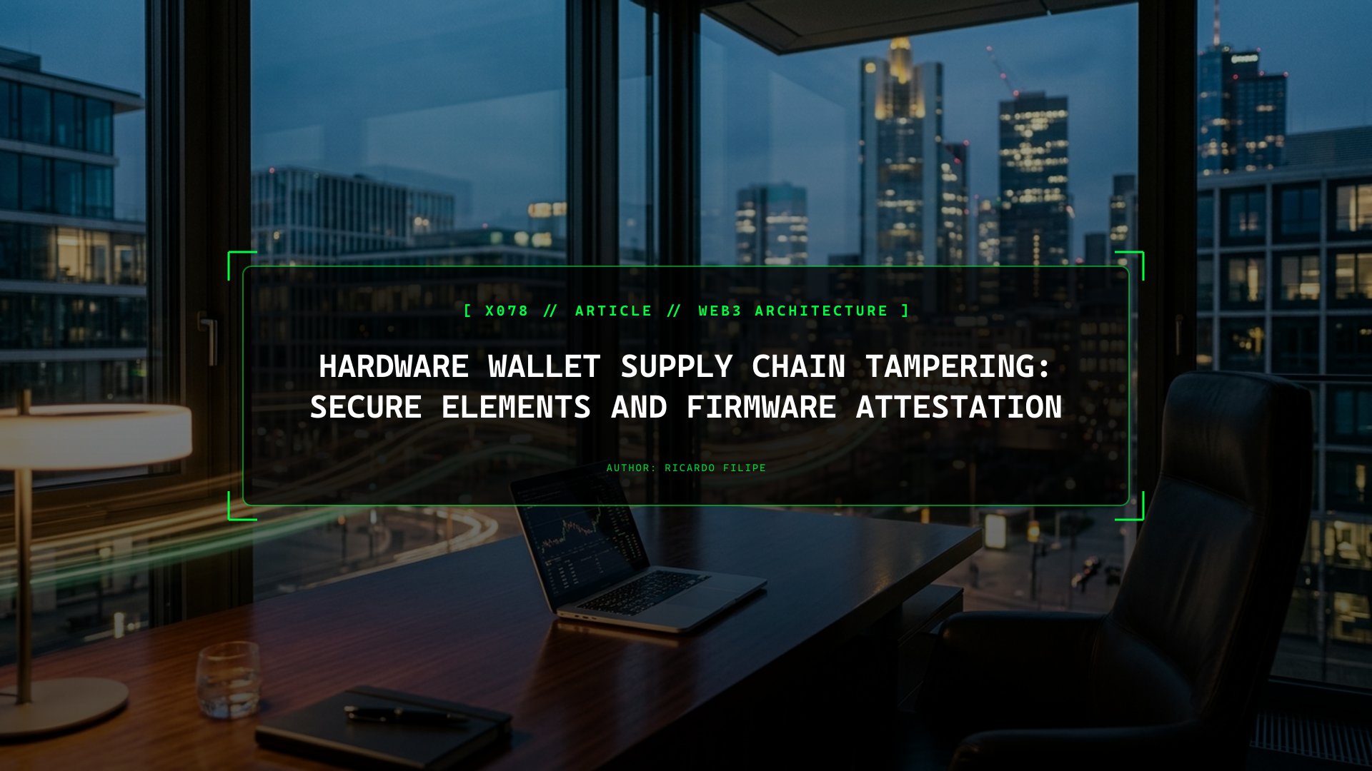 Hardware Wallet Supply Chain Tampering: Secure Elements and Firmware Attestation