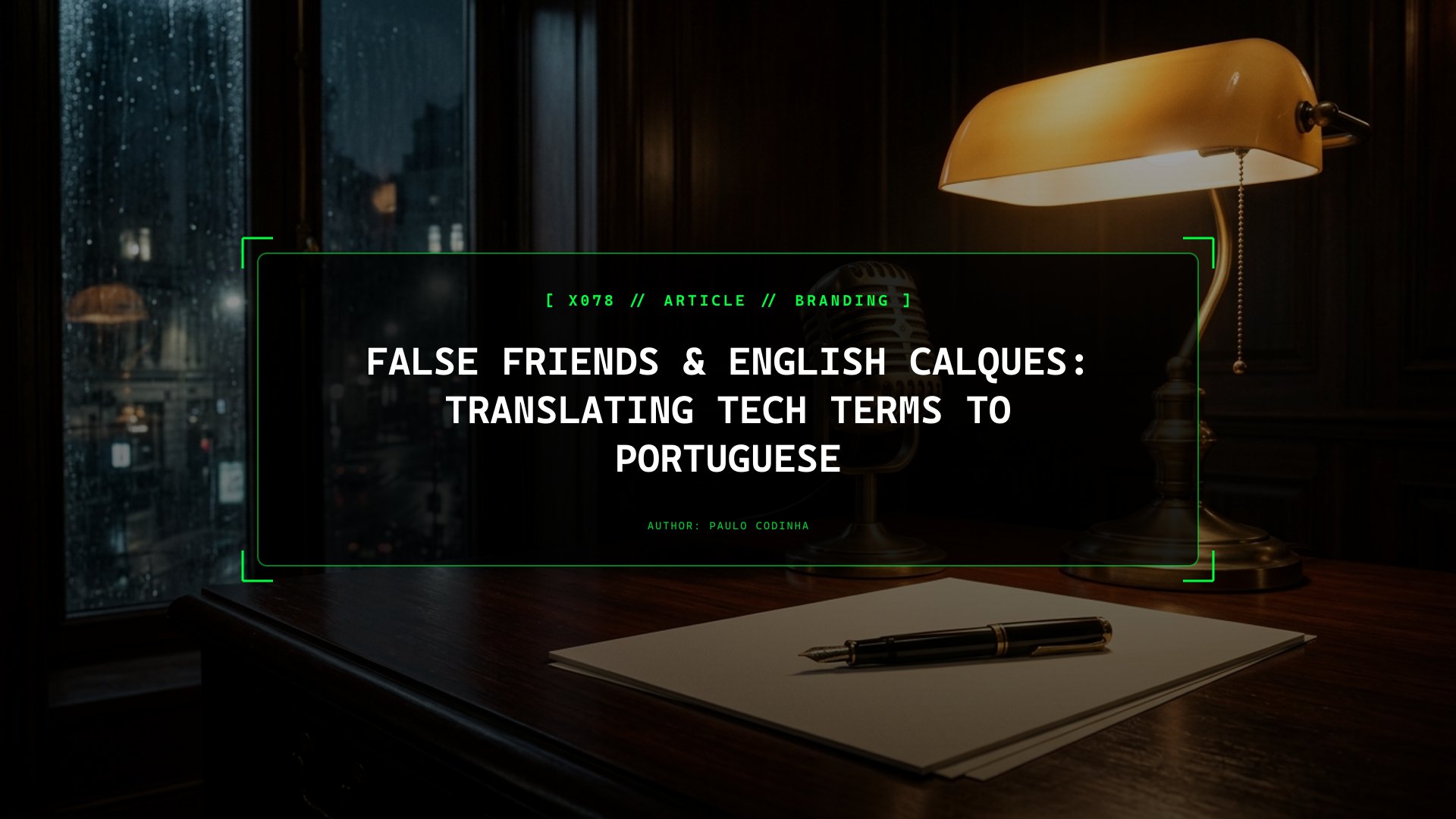 Why Literal English Calques ('Aplicar para', 'Endereçar', 'Suportar') Make Your Portuguese Copy Sound Amateur