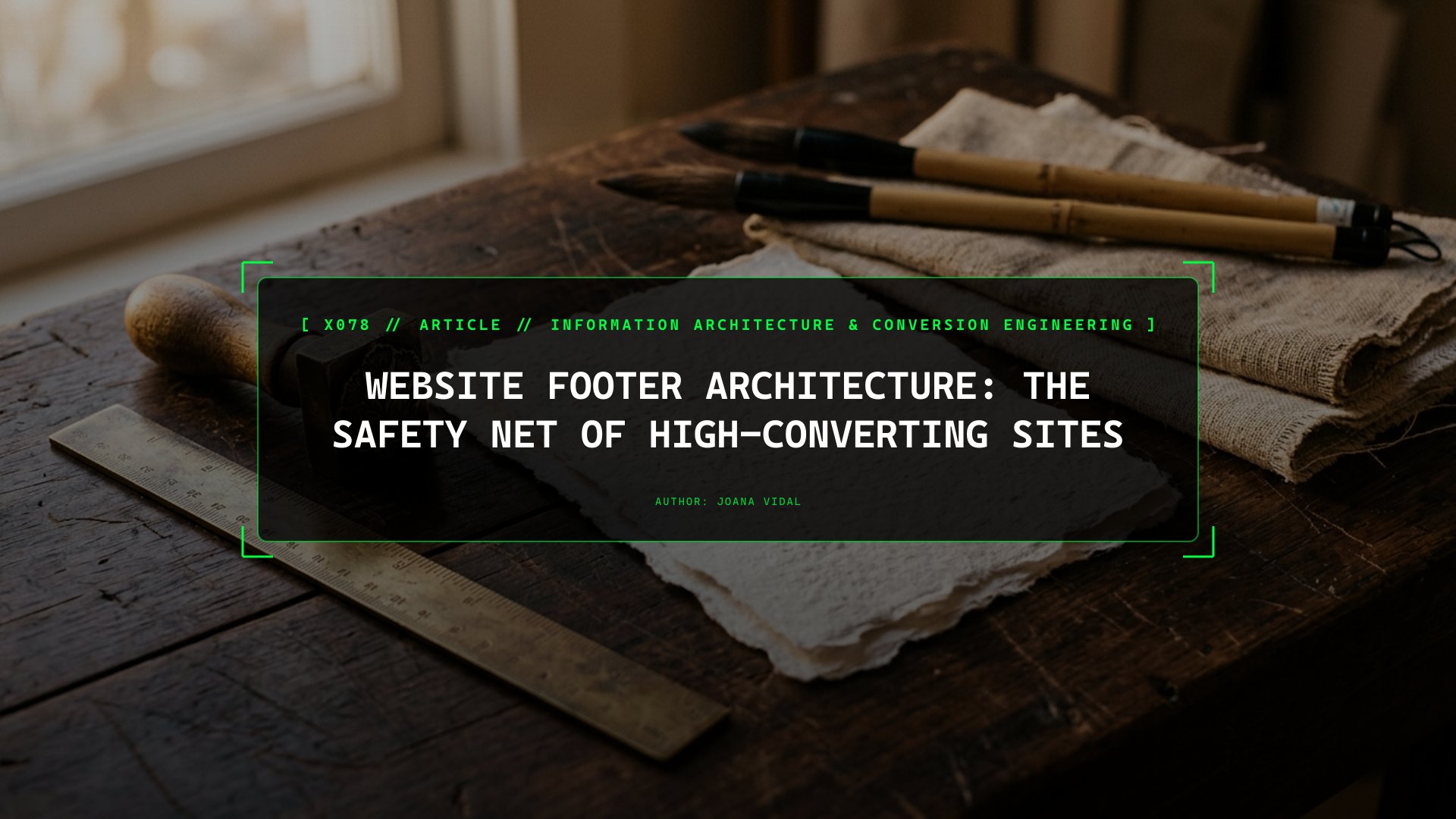 Website Footer Architecture: The Safety Net of High-Converting Sites