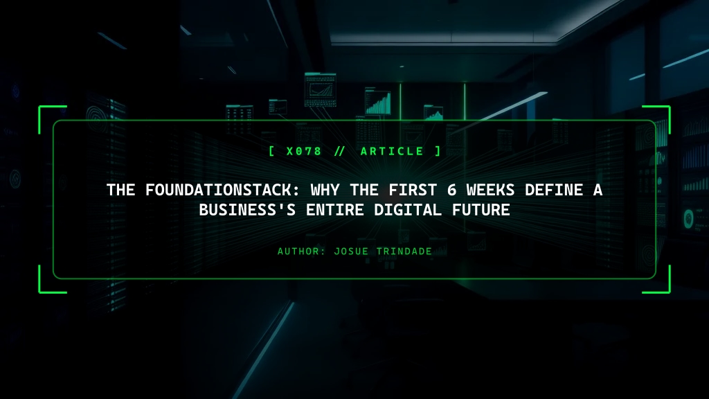 The FoundationStack: The First 6 Weeks That Define Everything