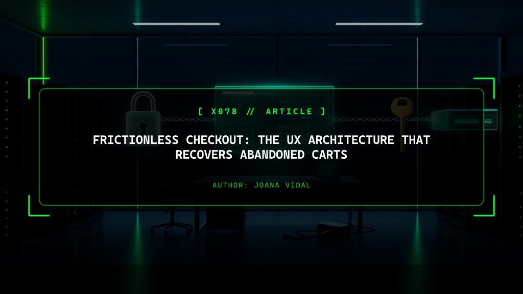 Frictionless Checkout: The UX Architecture That Recovers Abandoned Carts