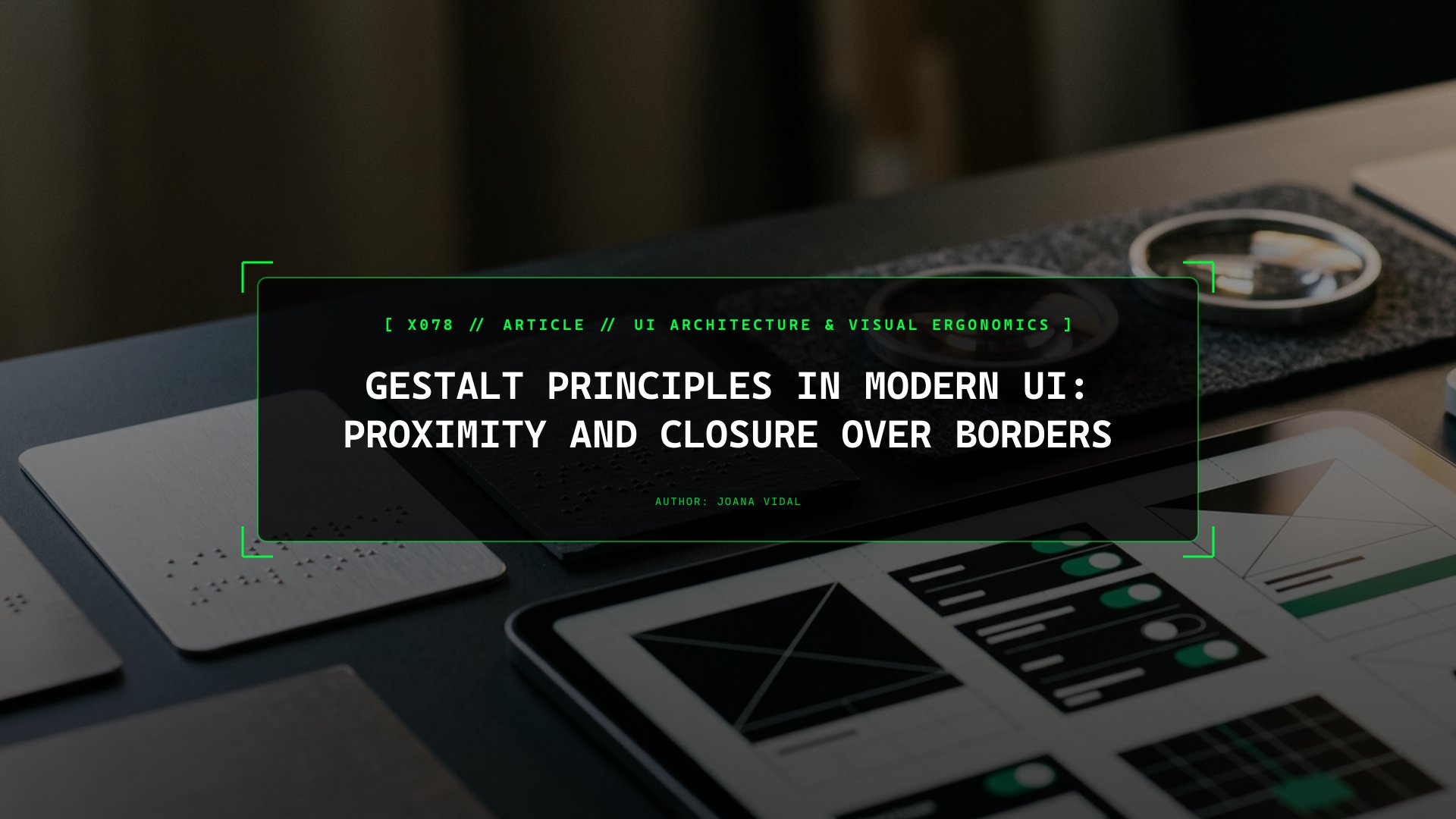 Gestalt Principles in Modern UI: Proximity and Closure Over Borders