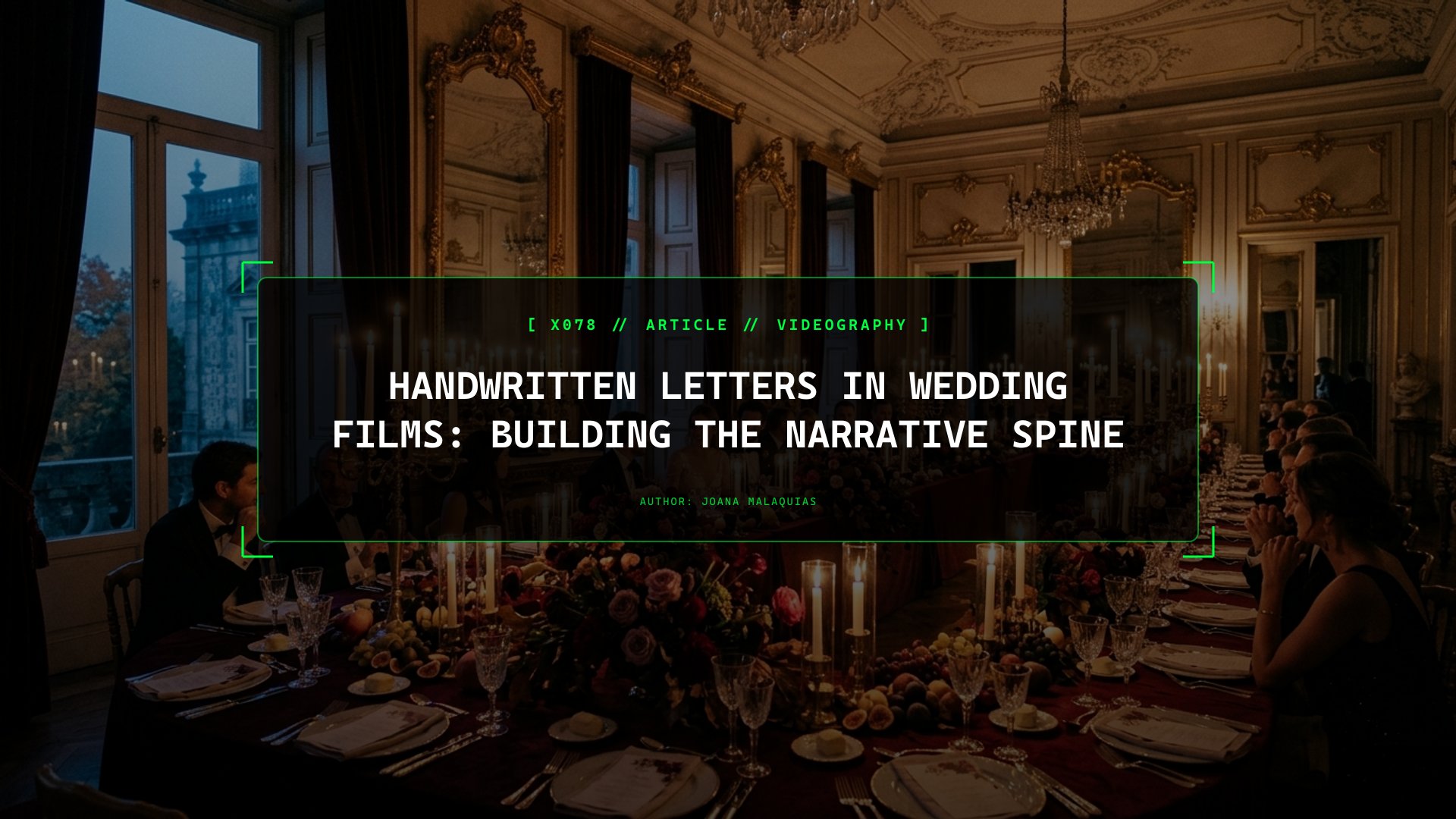 Handwritten Letters in Wedding Films: Building the Narrative Spine