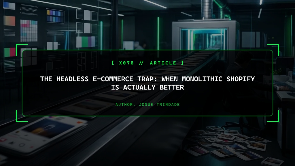 The Headless E-commerce Trap: When Monolithic Shopify is Actually Better