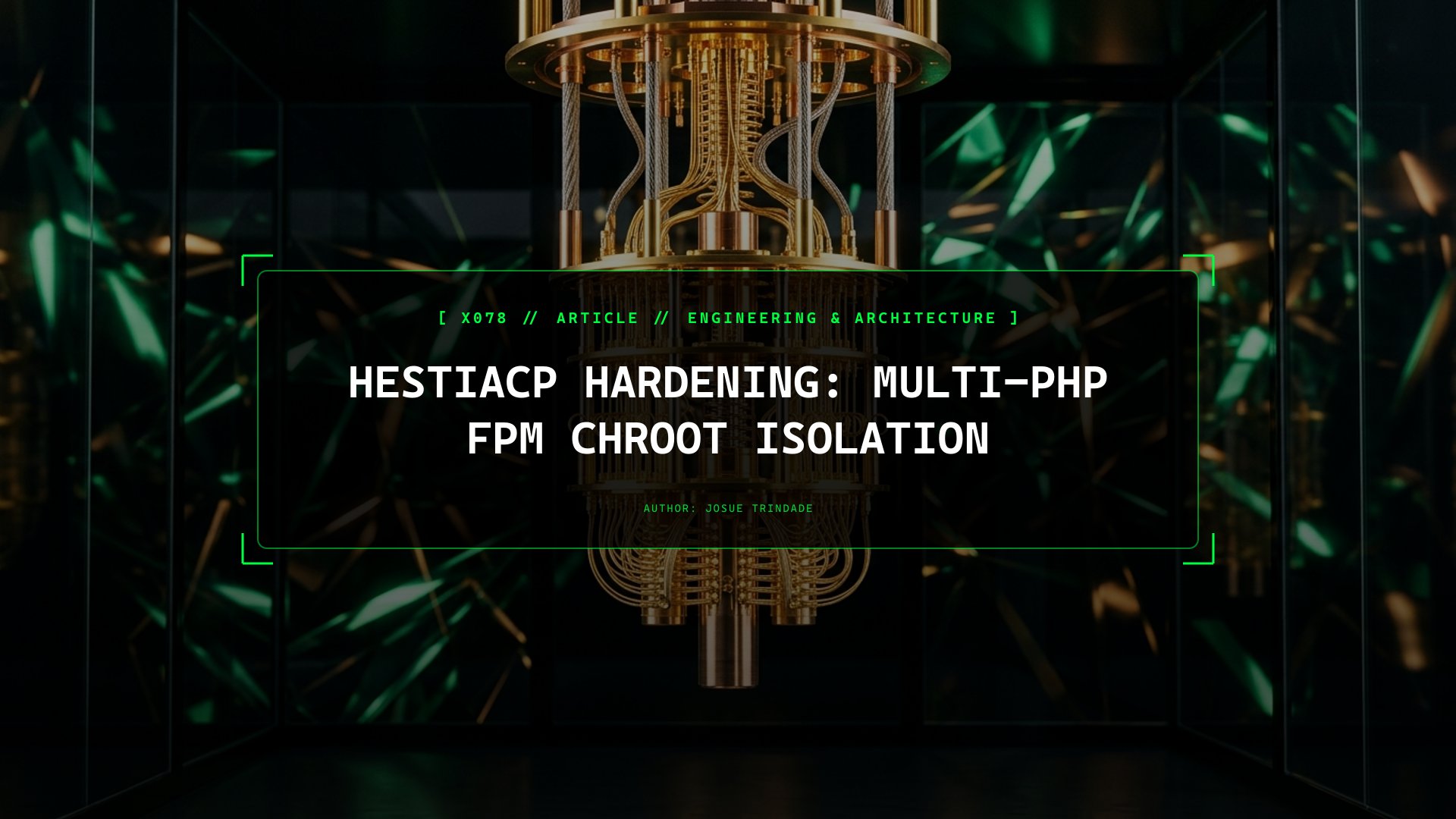 Isolating Multi-Tenant PHP-FPM Pools in HestiaCP with Chroot and Systemd Sandboxing