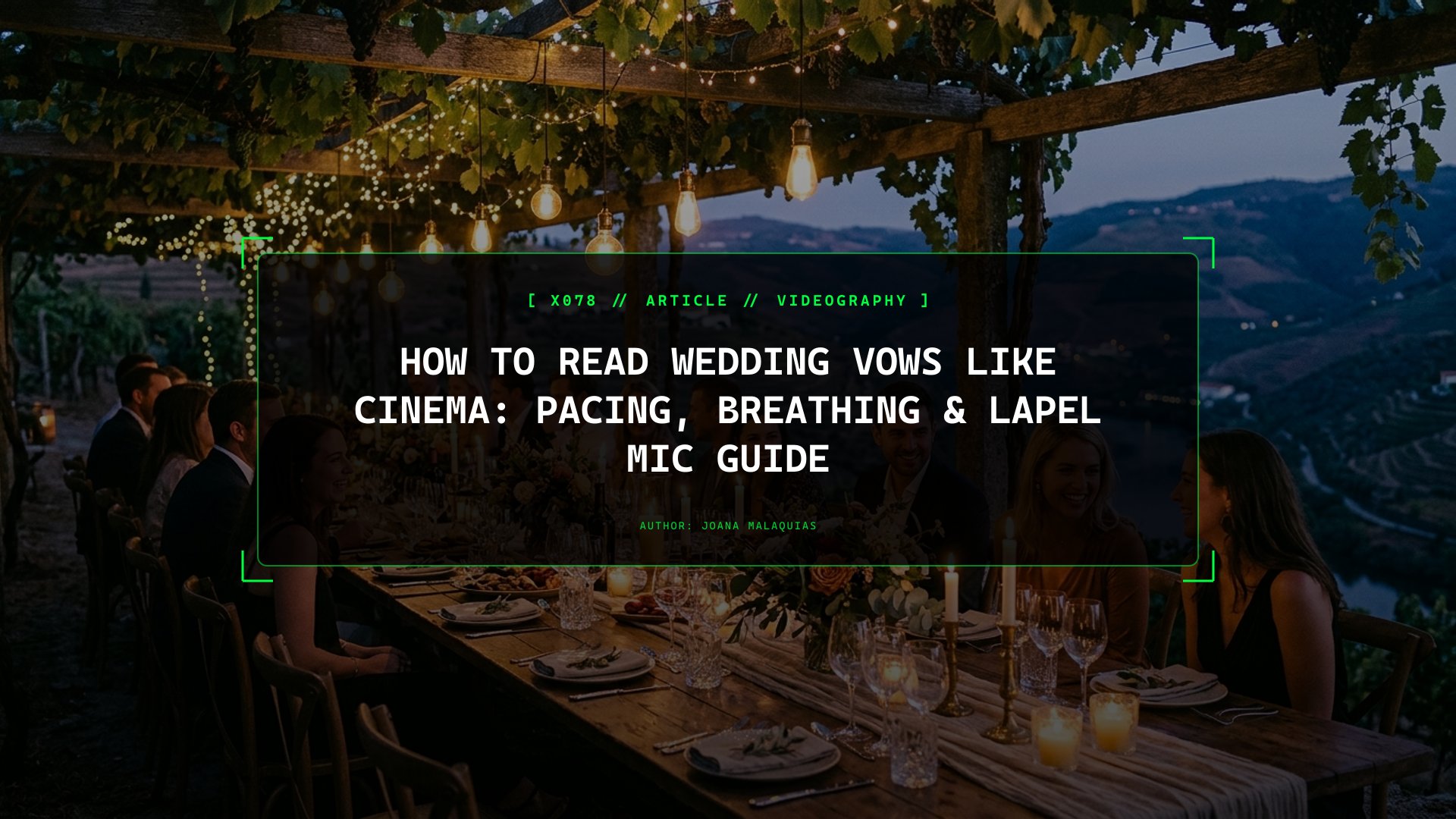 How to Read Wedding Vows Like Cinema: Pacing, Breathing & Lapel Mic Guide