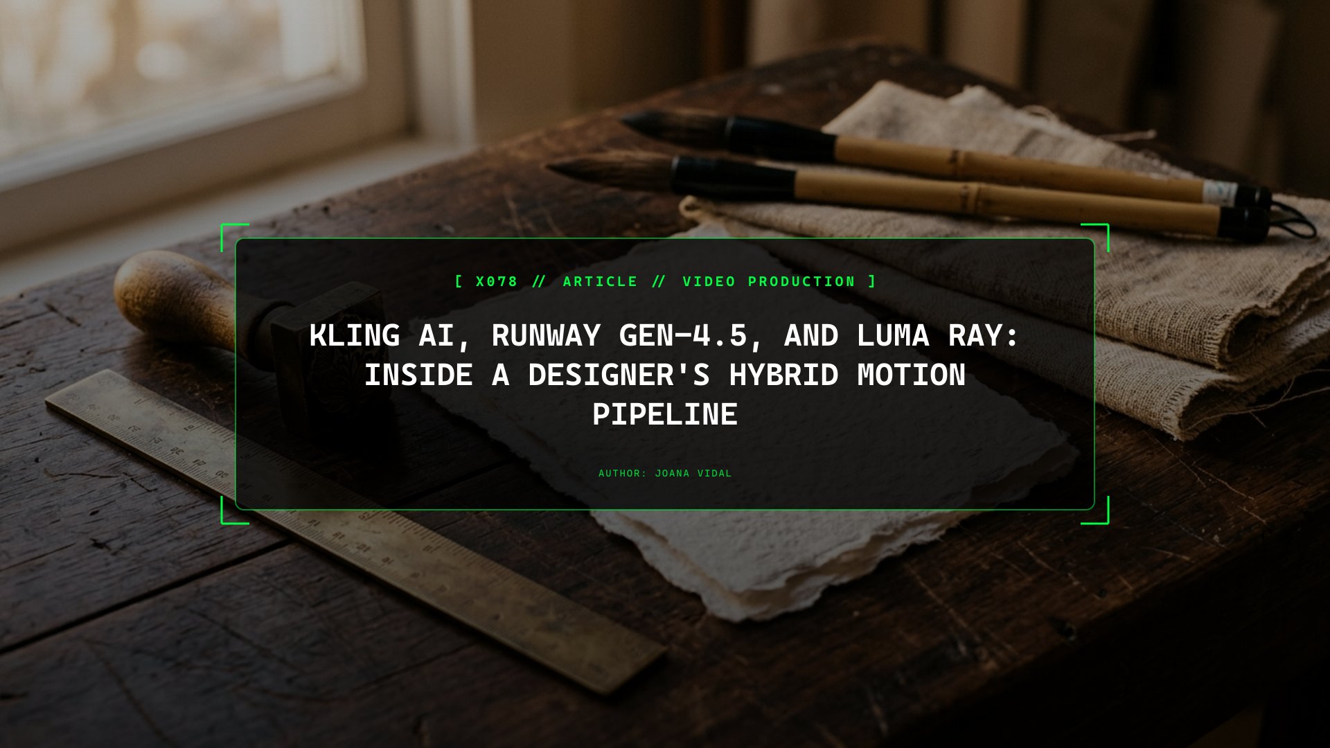 Kling AI, Runway Gen-4.5, and Luma Ray: Inside a Designer's Hybrid Motion Pipeline