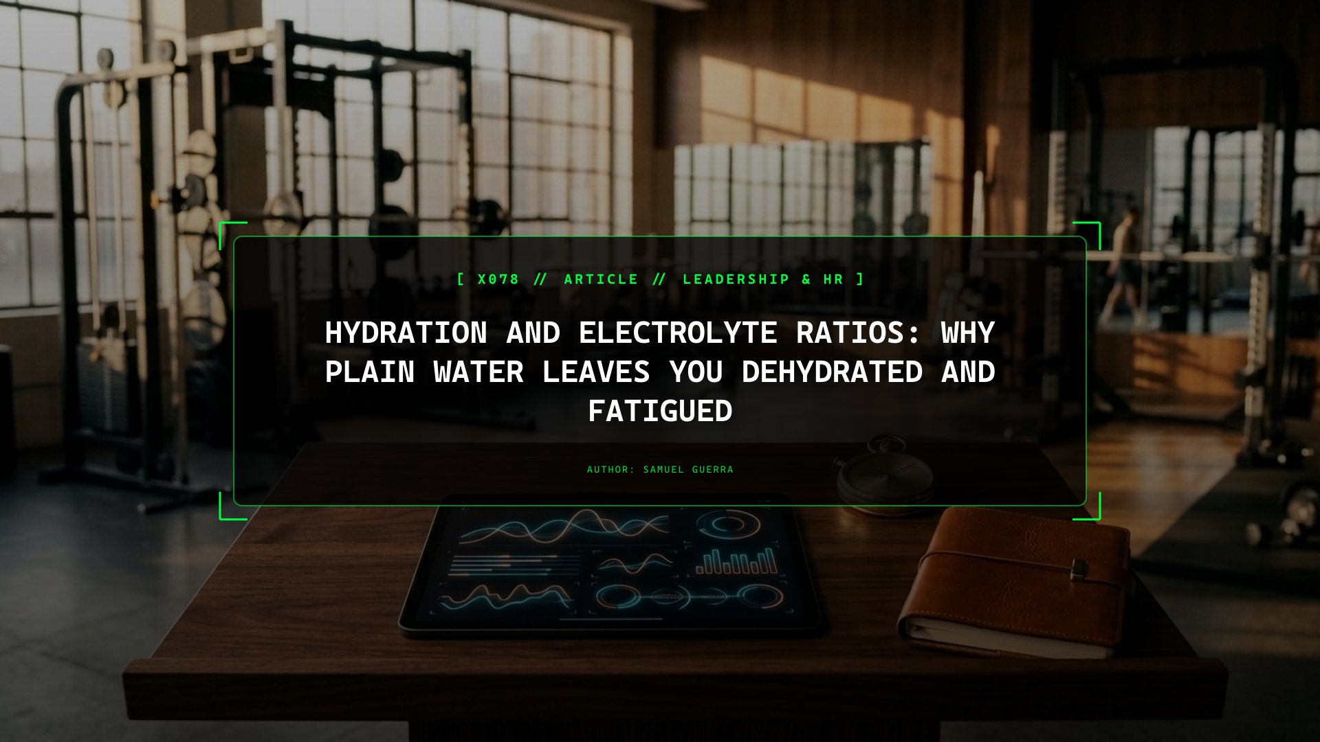 Hydration and Electrolyte Ratios: Why Plain Water Leaves You Dehydrated and Fatigued