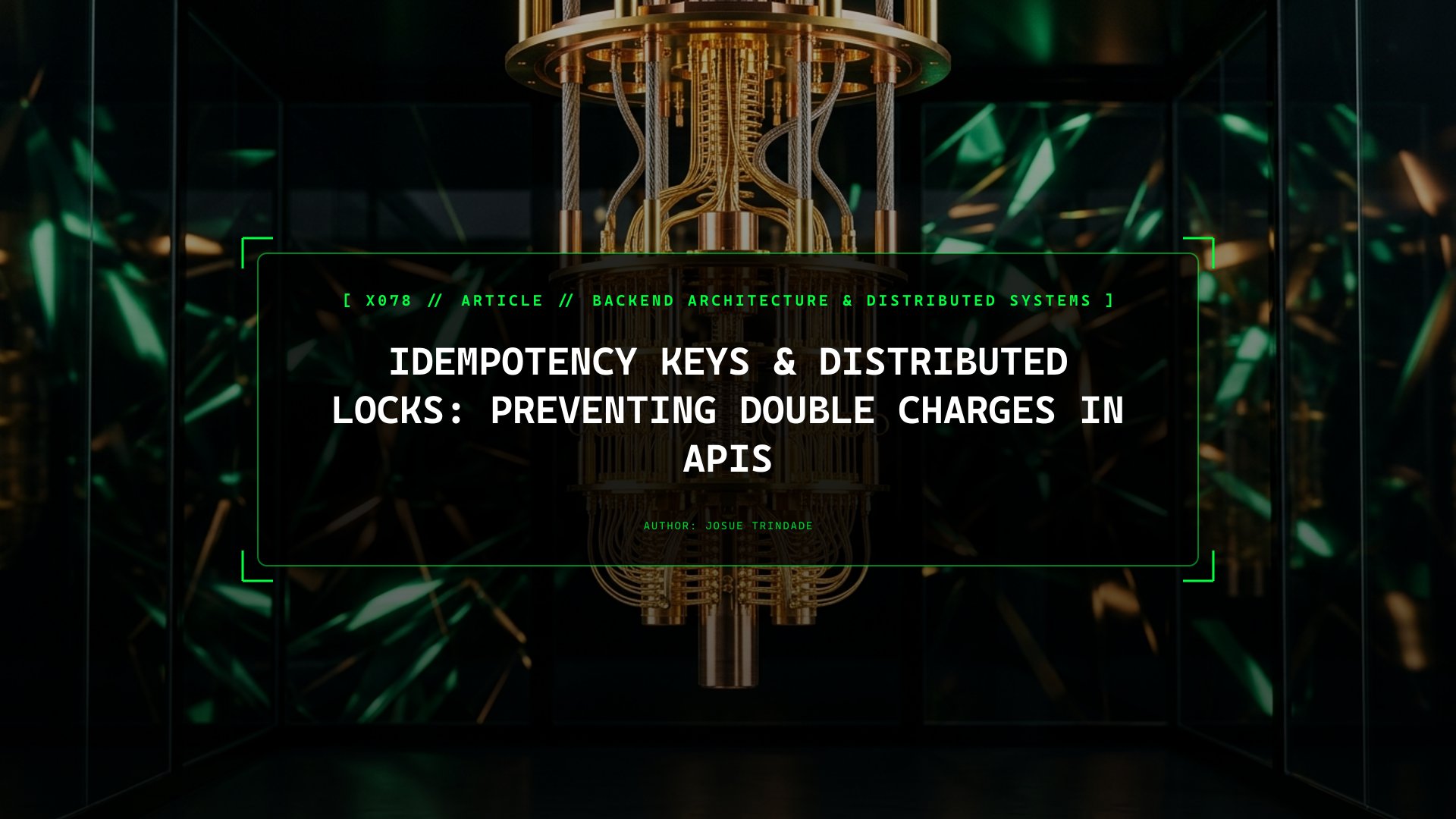 Idempotency Keys & Distributed Locks: Preventing Double Charges in APIs