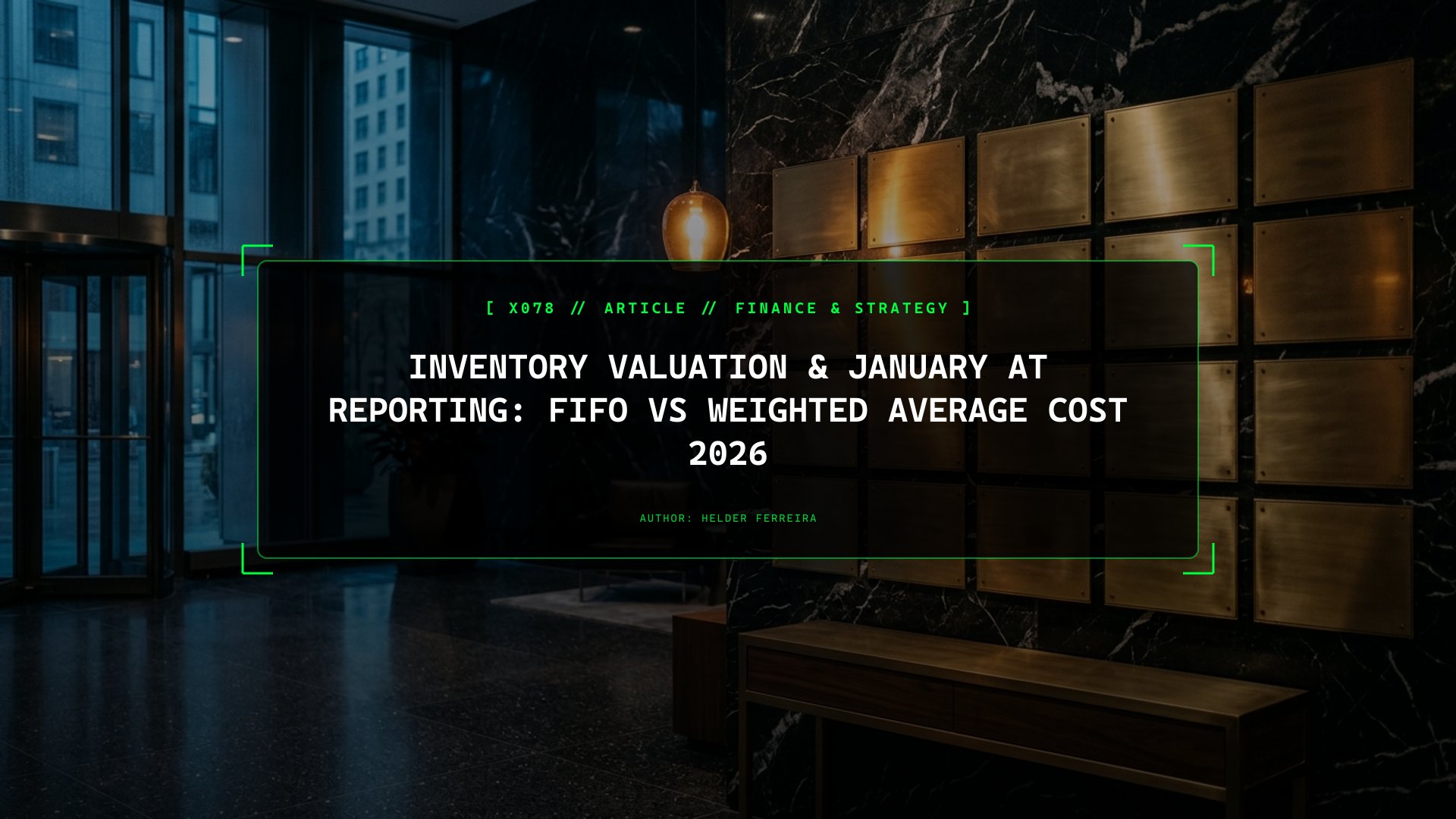 January Inventory Reporting to the Tax Authority: FIFO vs Weighted Average Cost
