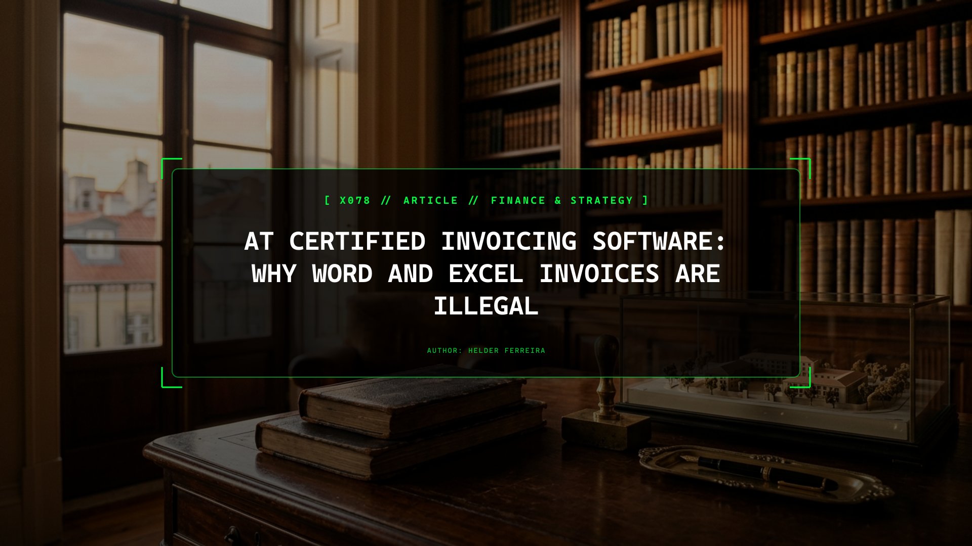 Why Issuing Invoices in Word or Excel Is Illegal in Portugal: Certified Software and SAF-T Rules