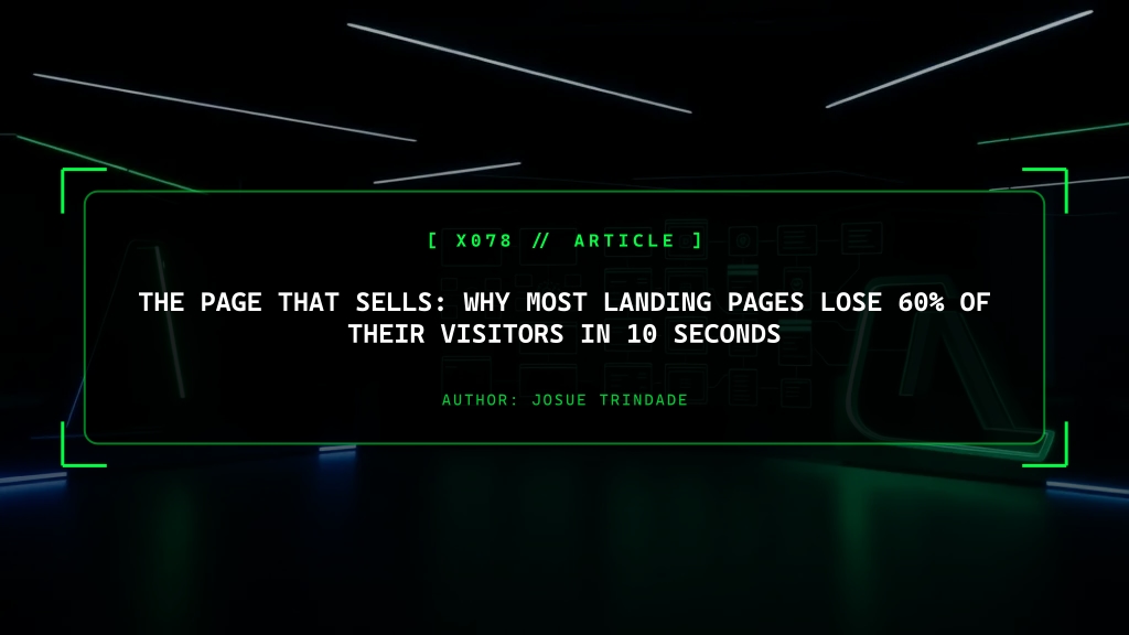 The Page That Sells: Why Most Landing Pages Lose Visitors in 10 Seconds
