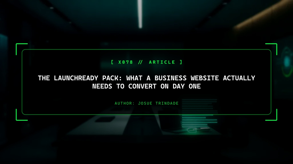 What a Website Actually Needs to Convert on Day One