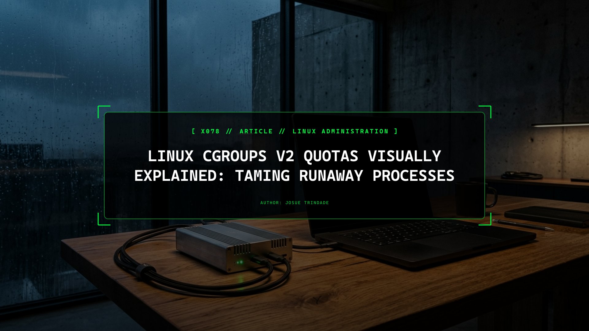 Stopping One Runaway Process From Freezing Your Entire Server: Linux cgroups v2 Resource Quotas Visually Explained