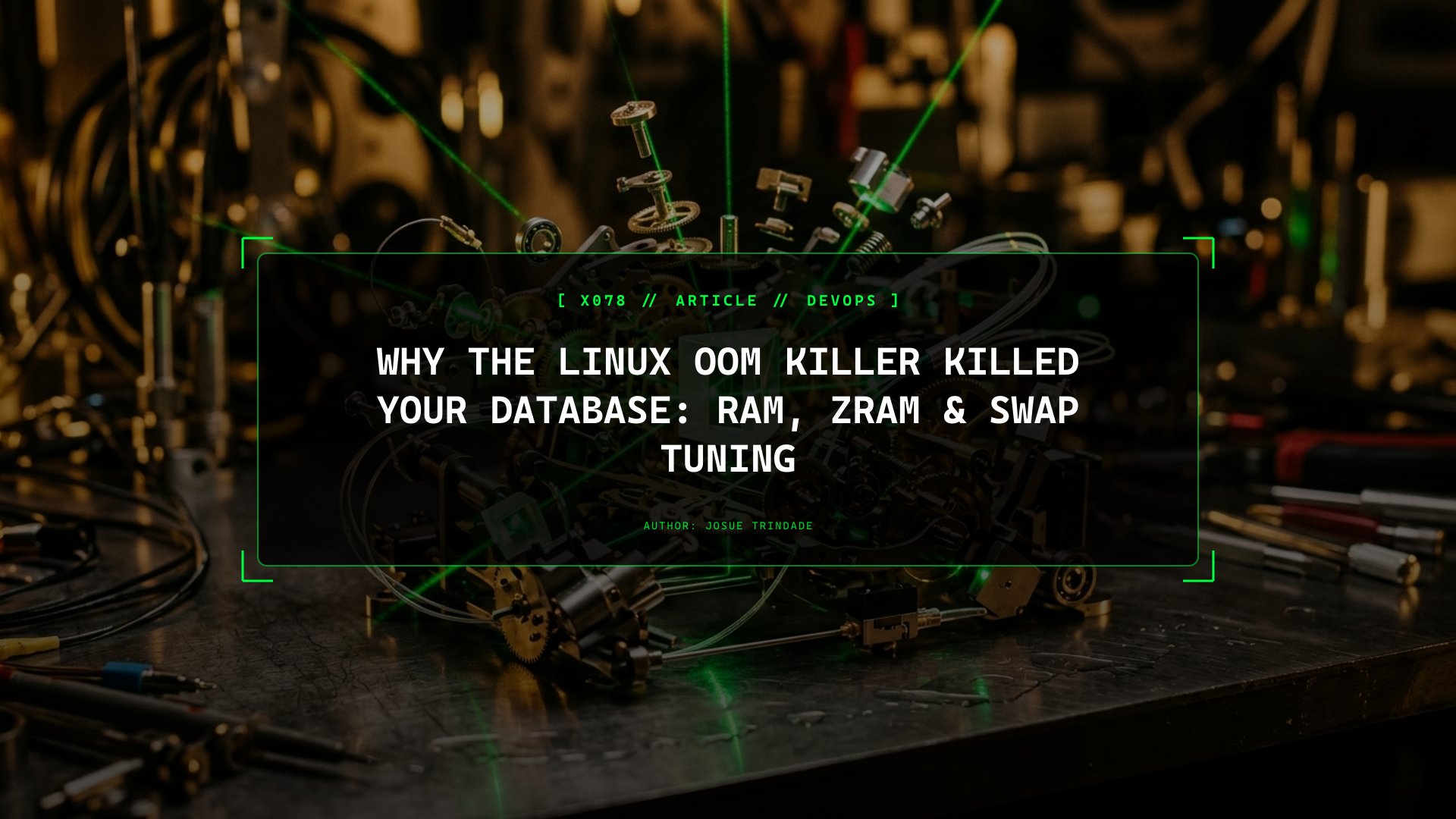 Why the Linux OOM Killer Assassinated Your Database: RAM, Page Cache, ZRAM & Swap Visually Explained