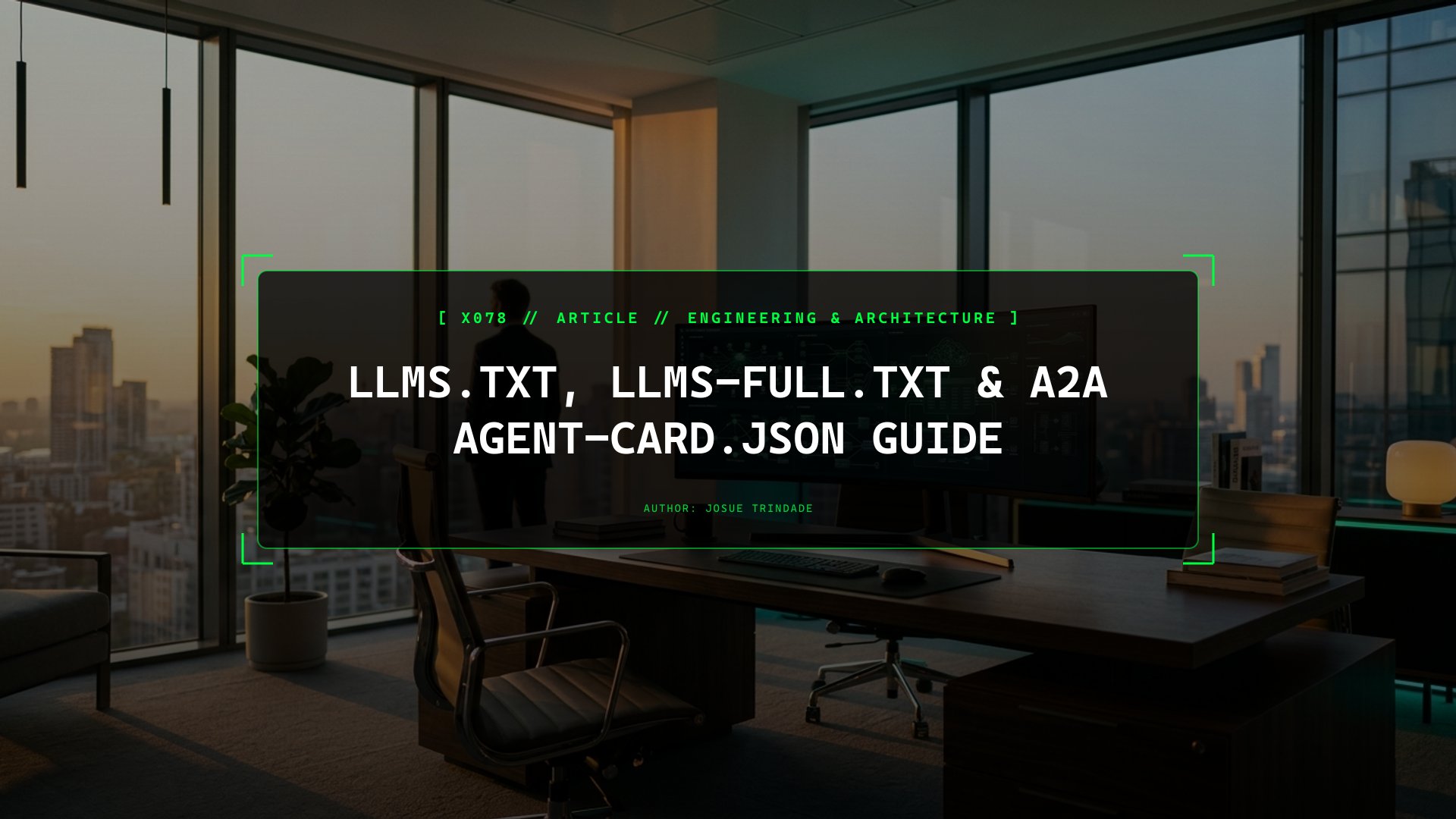 Engineering Machine-Readable Discovery with llms.txt, llms-full.txt, and .well-known/agent-card.json