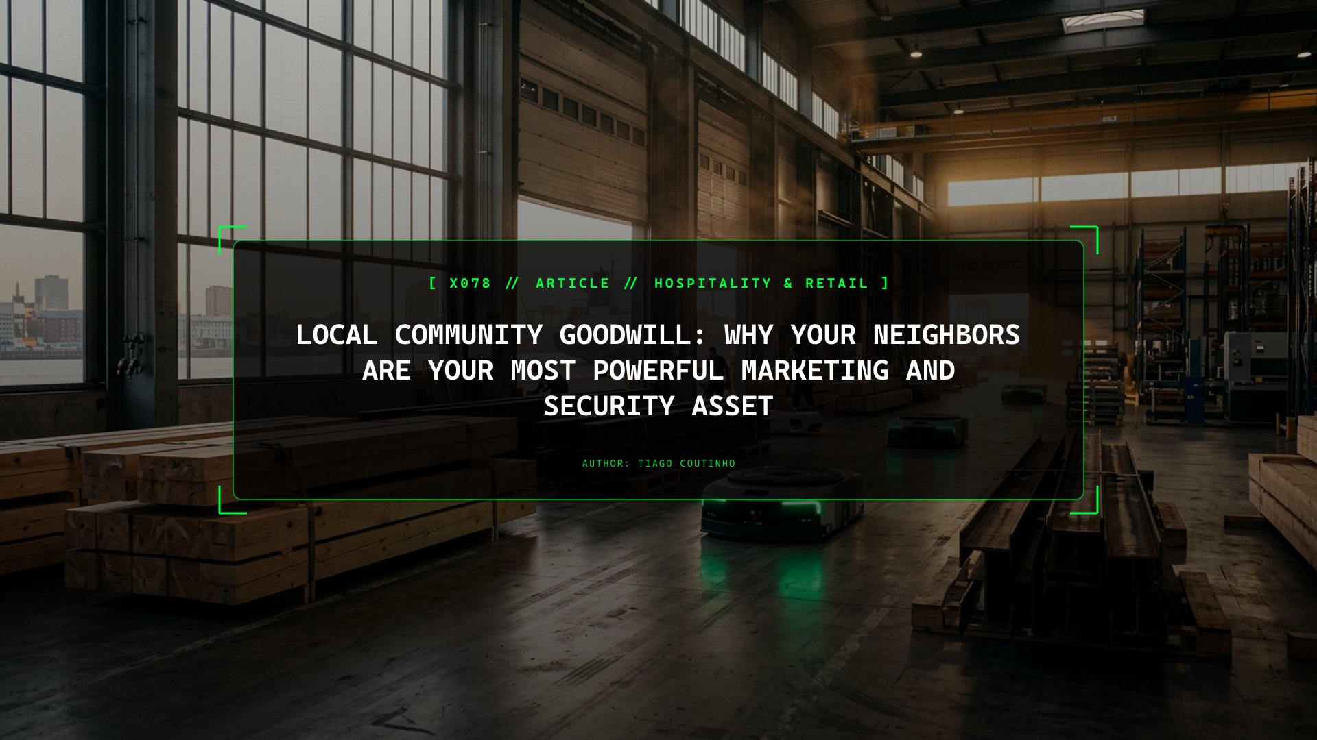 Local Community Goodwill: Why Your Neighbors Are Your Most Powerful Marketing and Security Asset