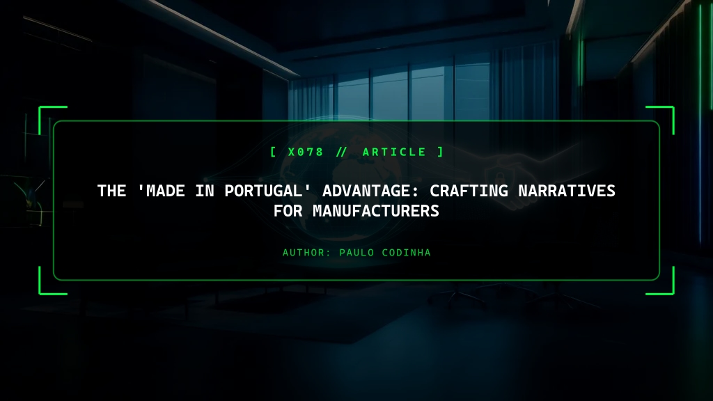 The 'Made in Portugal' Advantage: Crafting Narratives for Manufacturers
