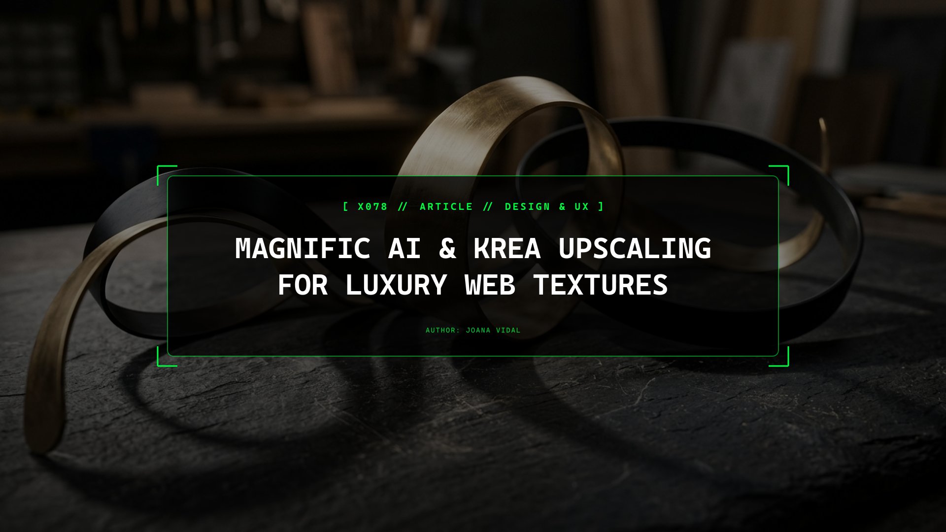Magnific AI & Krea Real-Time Upscaling for Luxury Digital Textures
