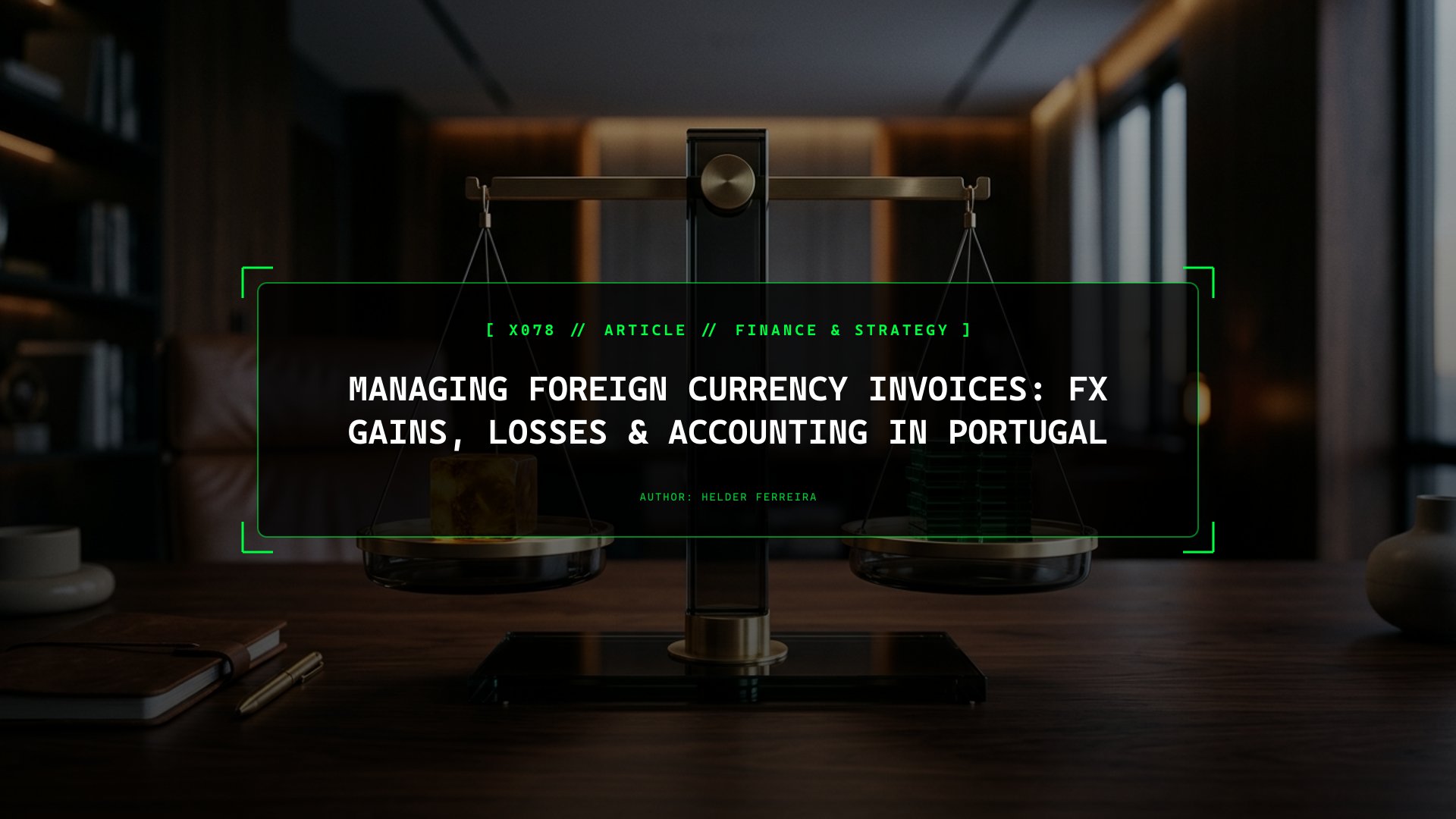 Foreign Currency Invoices in Portugal: Managing FX Gains & Losses (NCRF 23)