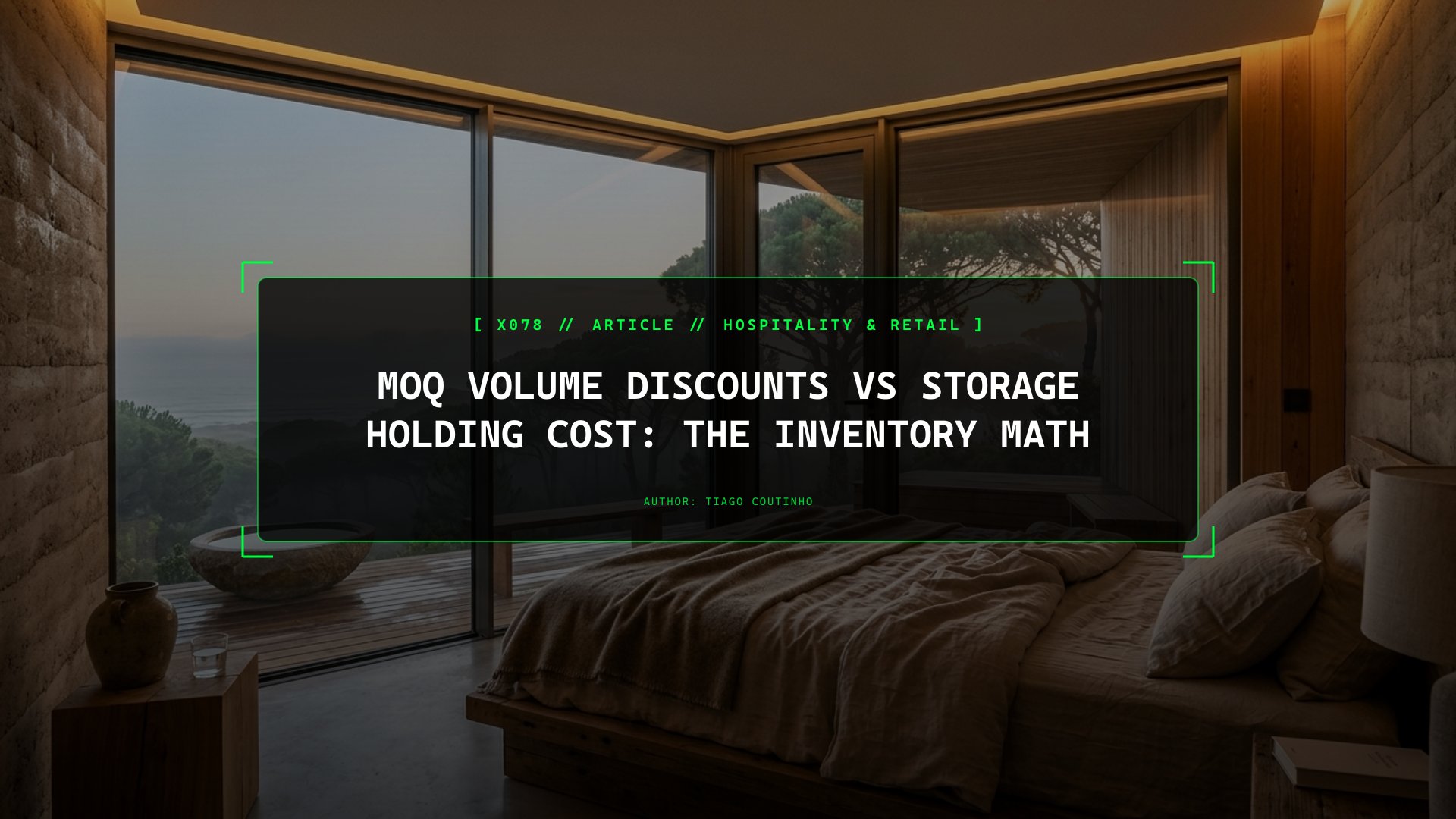 When a 10% Supplier Discount Loses You Money: Bulk MOQ vs Inventory Holding Cost