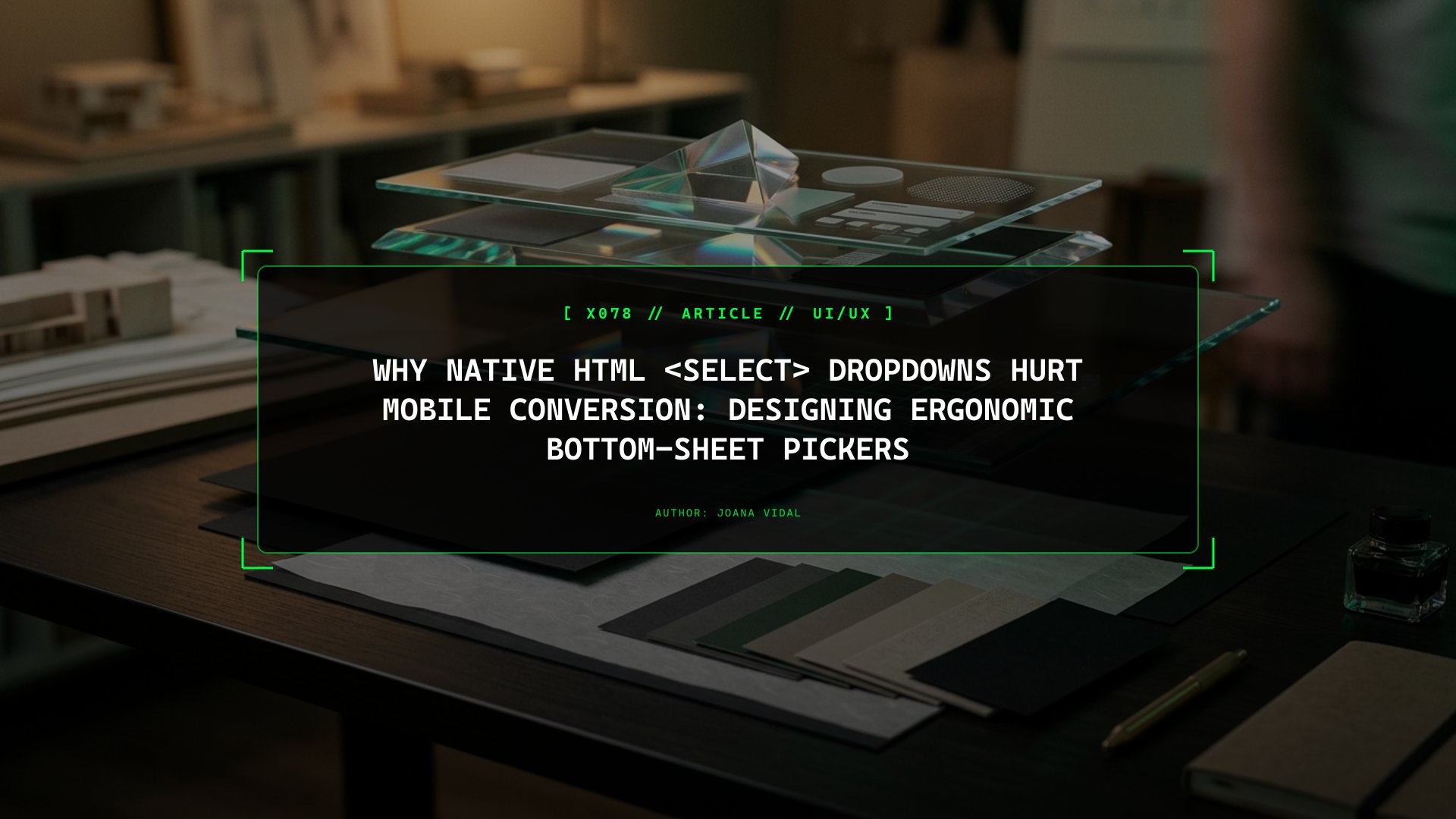 Why Native HTML <select> Dropdowns Hurt Mobile Conversion: Designing Ergonomic Bottom-Sheet Pickers
