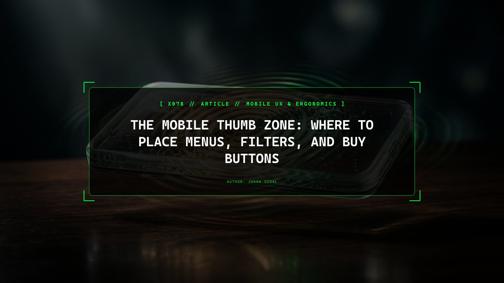 The Mobile Thumb Zone: Where to Place Menus, Filters, and Buy Buttons