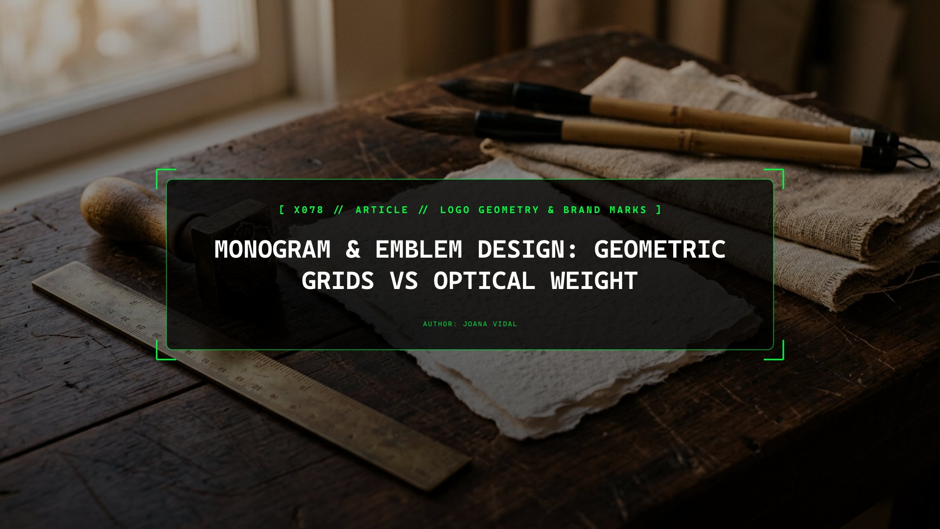 Monogram & Emblem Design: Geometric Grids vs Optical Weight