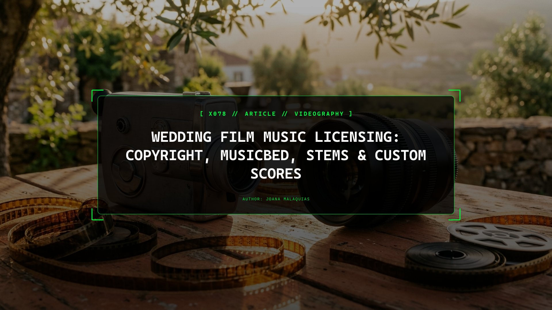 Wedding Film Music Licensing: Copyright, Musicbed, Stems & Custom Scores