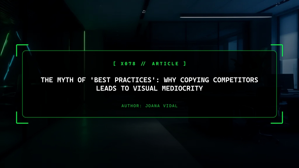 The Myth of 'Best Practices': Why Copying Competitors Leads to Total Visual Mediocrity