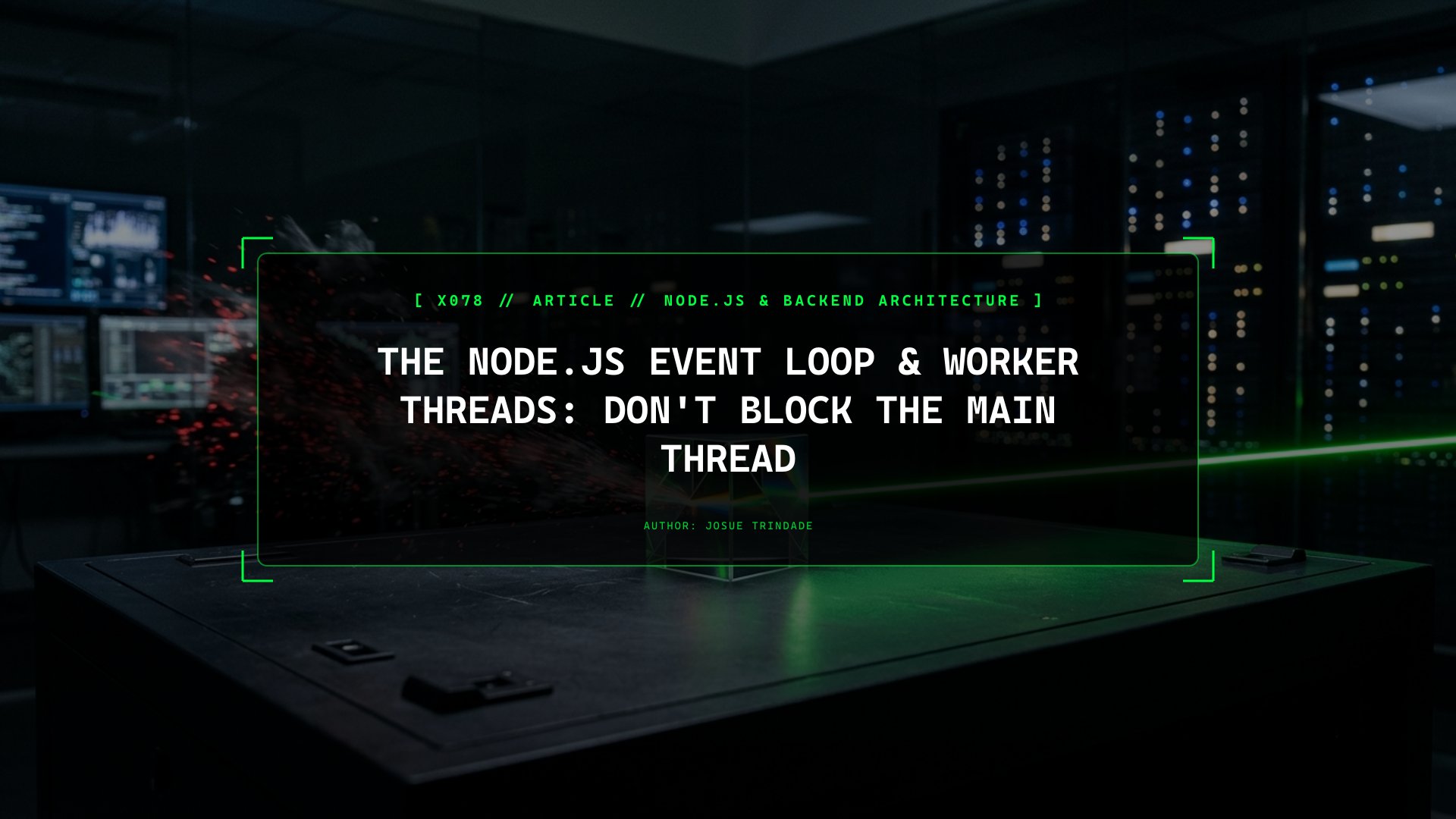 The Node.js Event Loop Visually Explained: Why One Heavy Regex or Image Resize Freezes 1,000 Other Users