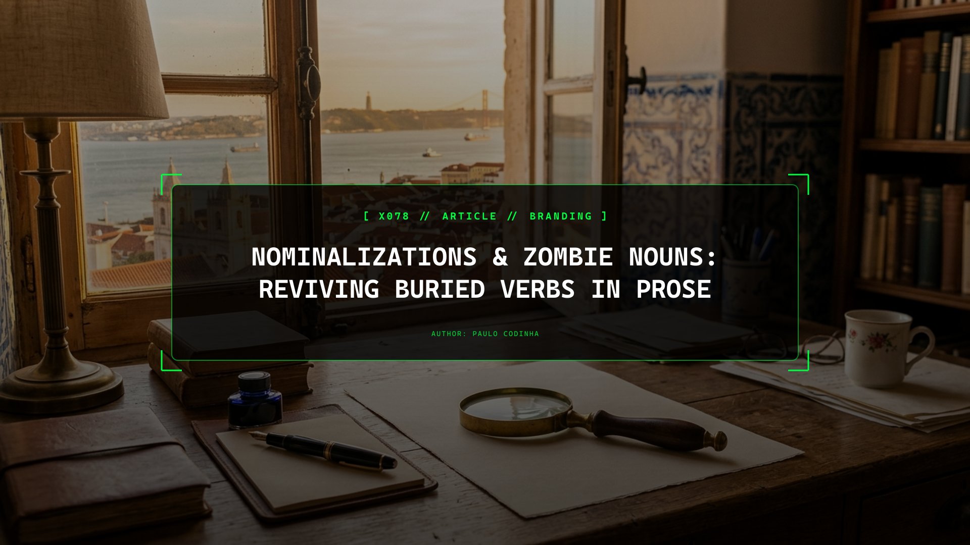 Killing Zombie Nouns (Nominalizations): Why Turning Action Verbs Into Abstract Nouns Paralyzes Your Prose