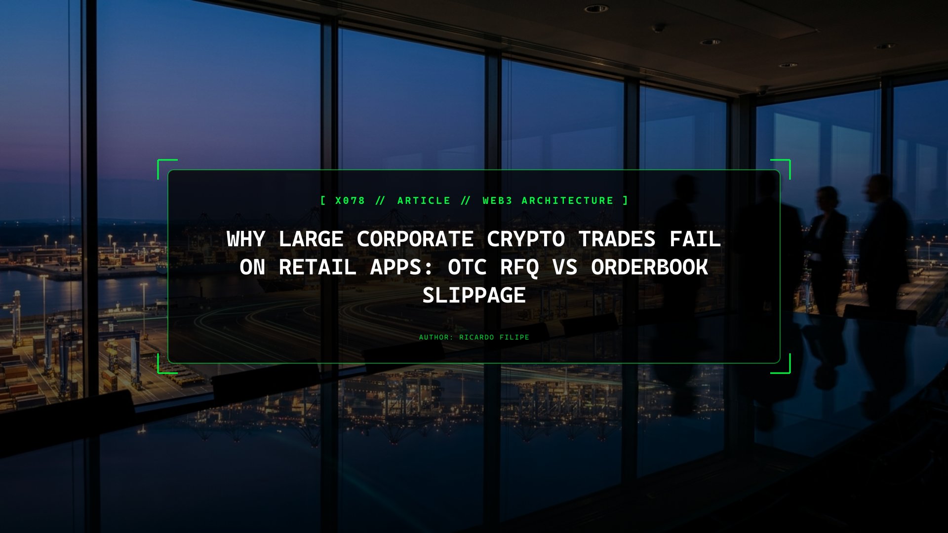 Why Buying €250,000 of Digital Assets on a Retail App Costs You a Fortune: OTC Desk RFQ vs Orderbook Slippage