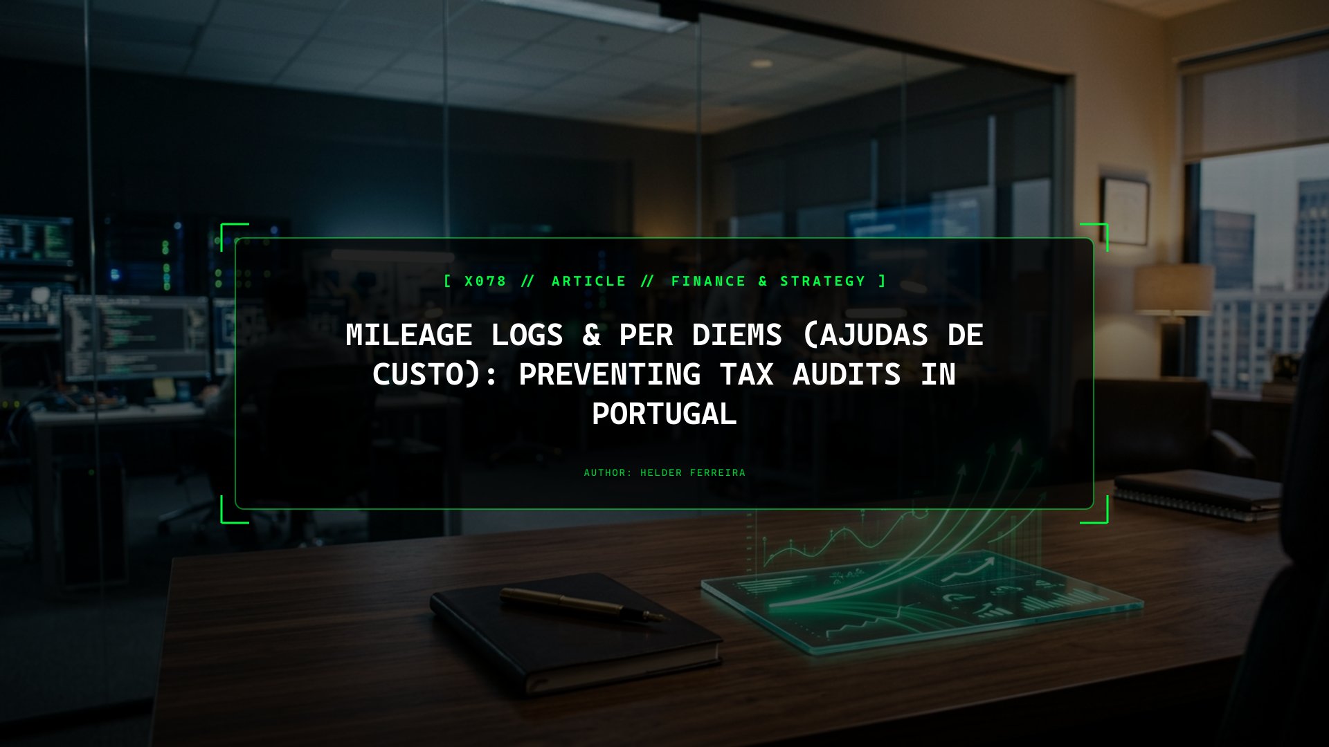 Mileage Logs & Per Diems (Ajudas de Custo): Preventing Tax Audits in Portugal