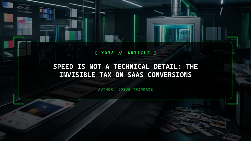 Speed Is Not a Technical Detail