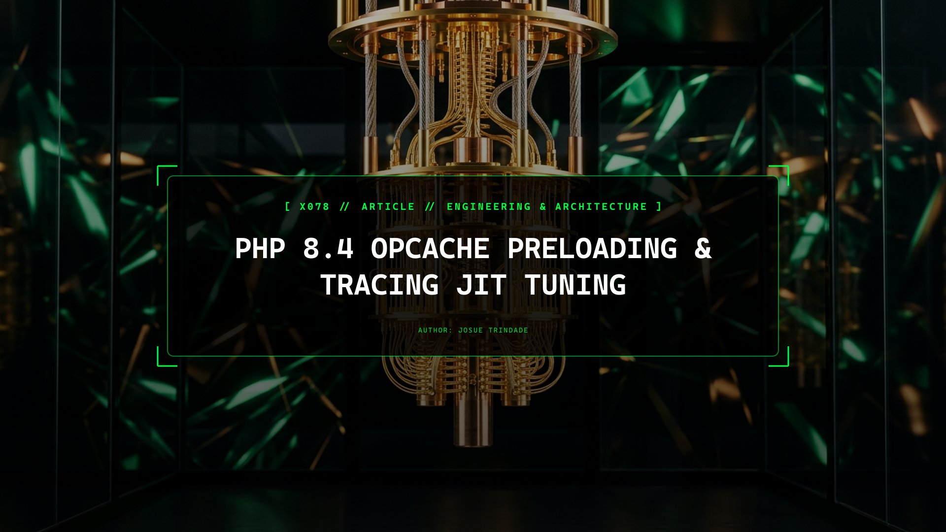 Halving PHP 8.4 TTFB in Production with OPcache Preloading and IR Tracing JIT