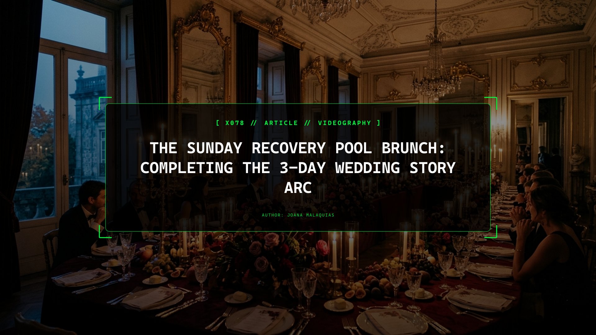 The Sunday Recovery Pool Brunch: Completing the 3-Day Wedding Story Arc