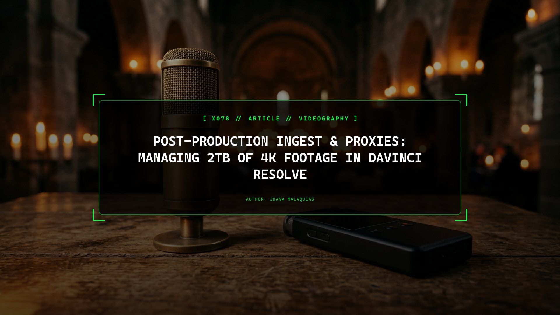 Post-Production Ingest & Proxies: Managing 2TB of 4K Footage in DaVinci Resolve