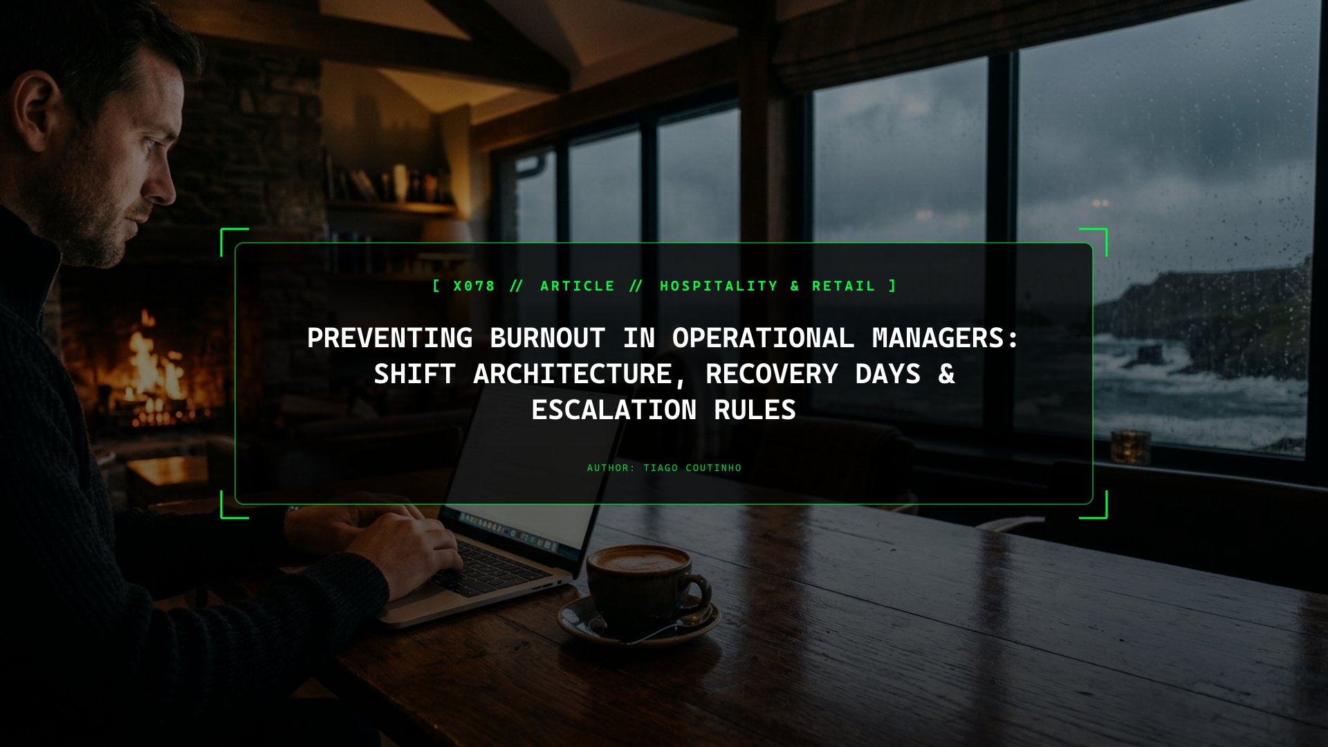 Preventing Burnout in Operational Managers: Shift Architecture, Recovery Days & Escalation Rules