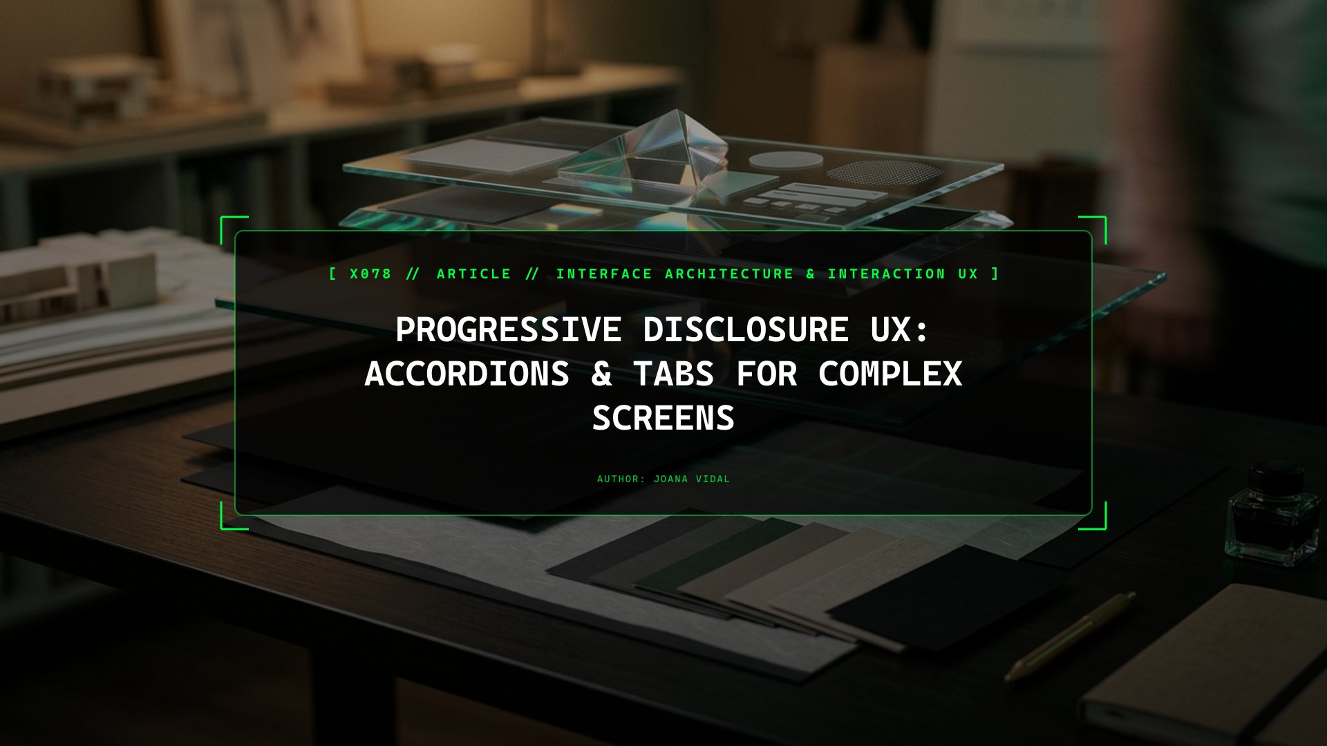 Progressive Disclosure UX: Accordions & Tabs for Complex Screens