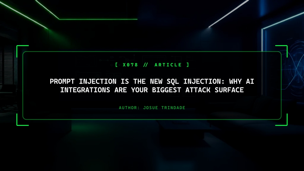 Prompt Injection Is the New SQL Injection